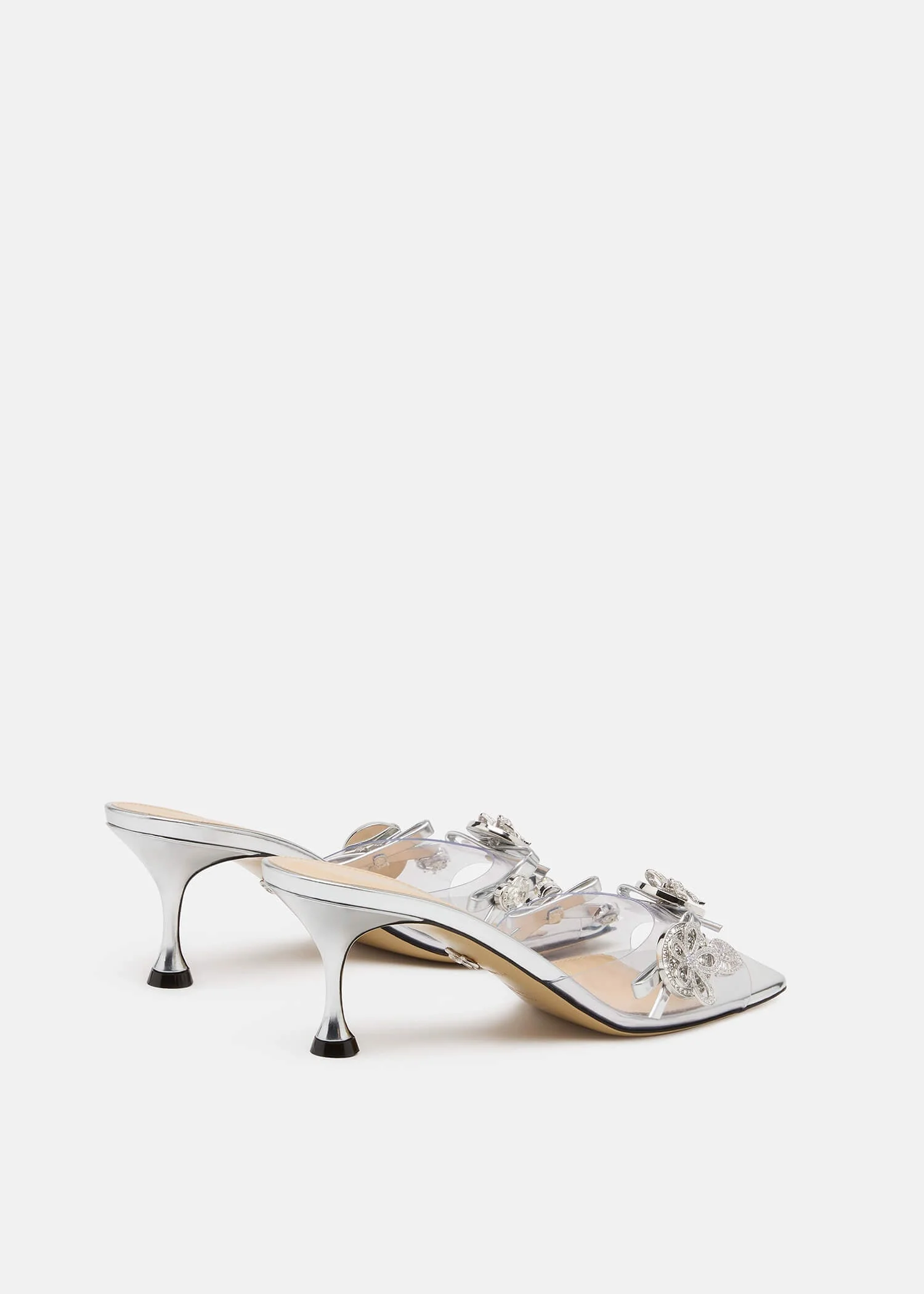 Crystal Button PVC Mules - Image 4