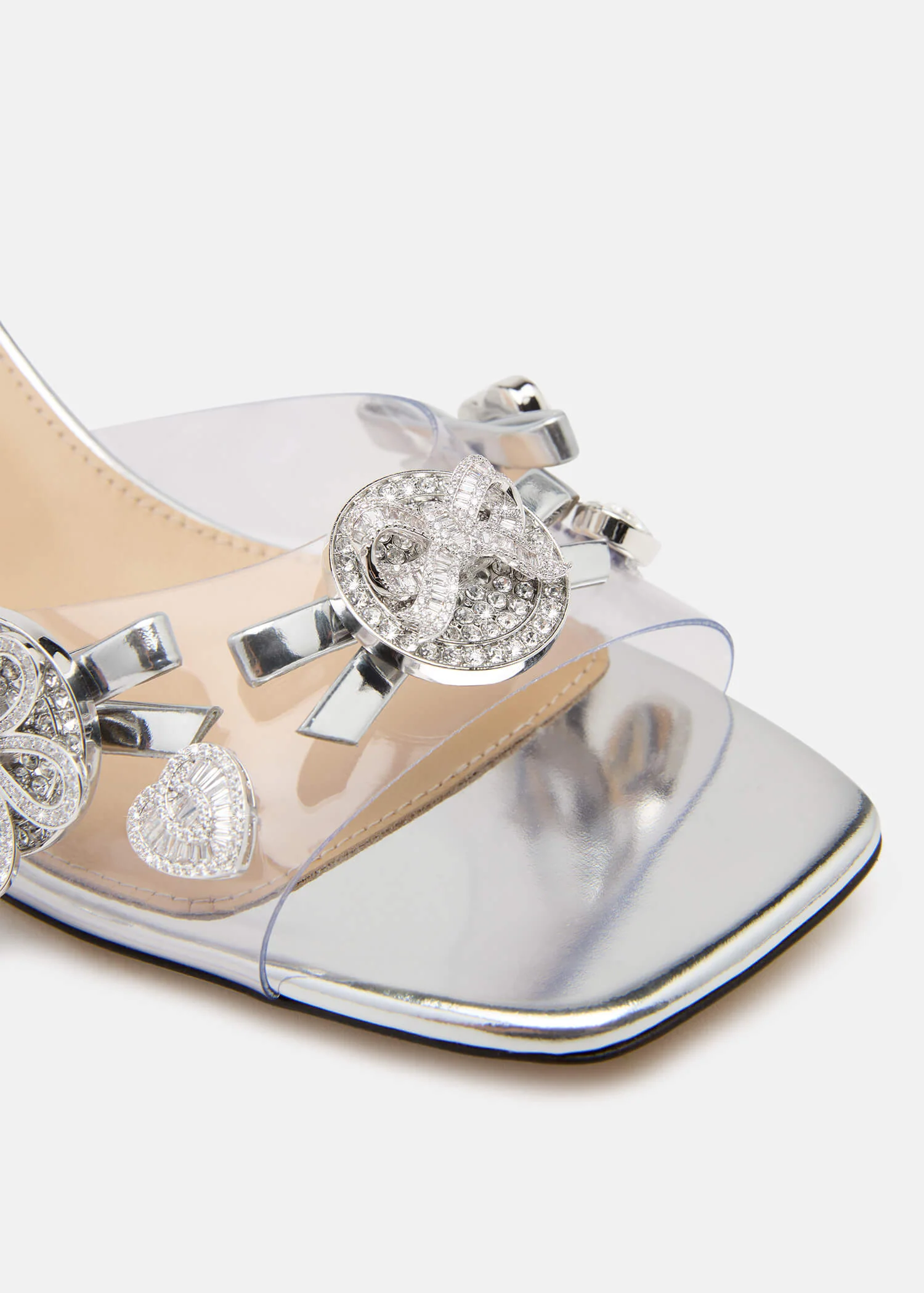 Crystal Button PVC Mules - Image 5