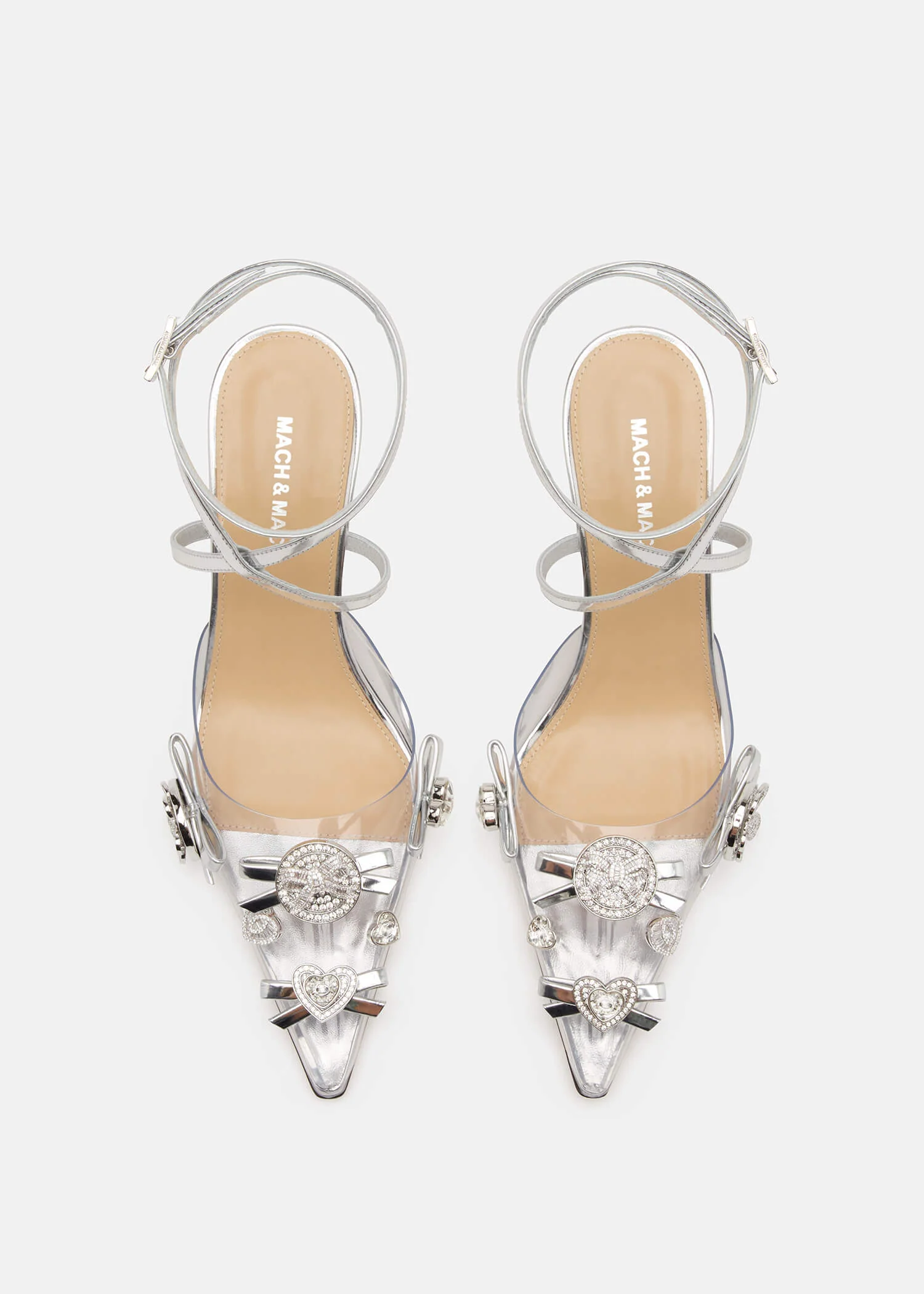 Crystal Button PVC Pumps - Image 3