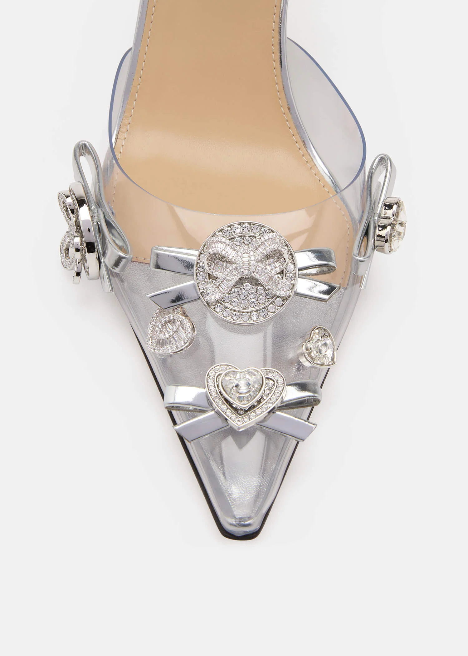 Crystal Button PVC Pumps - Image 5