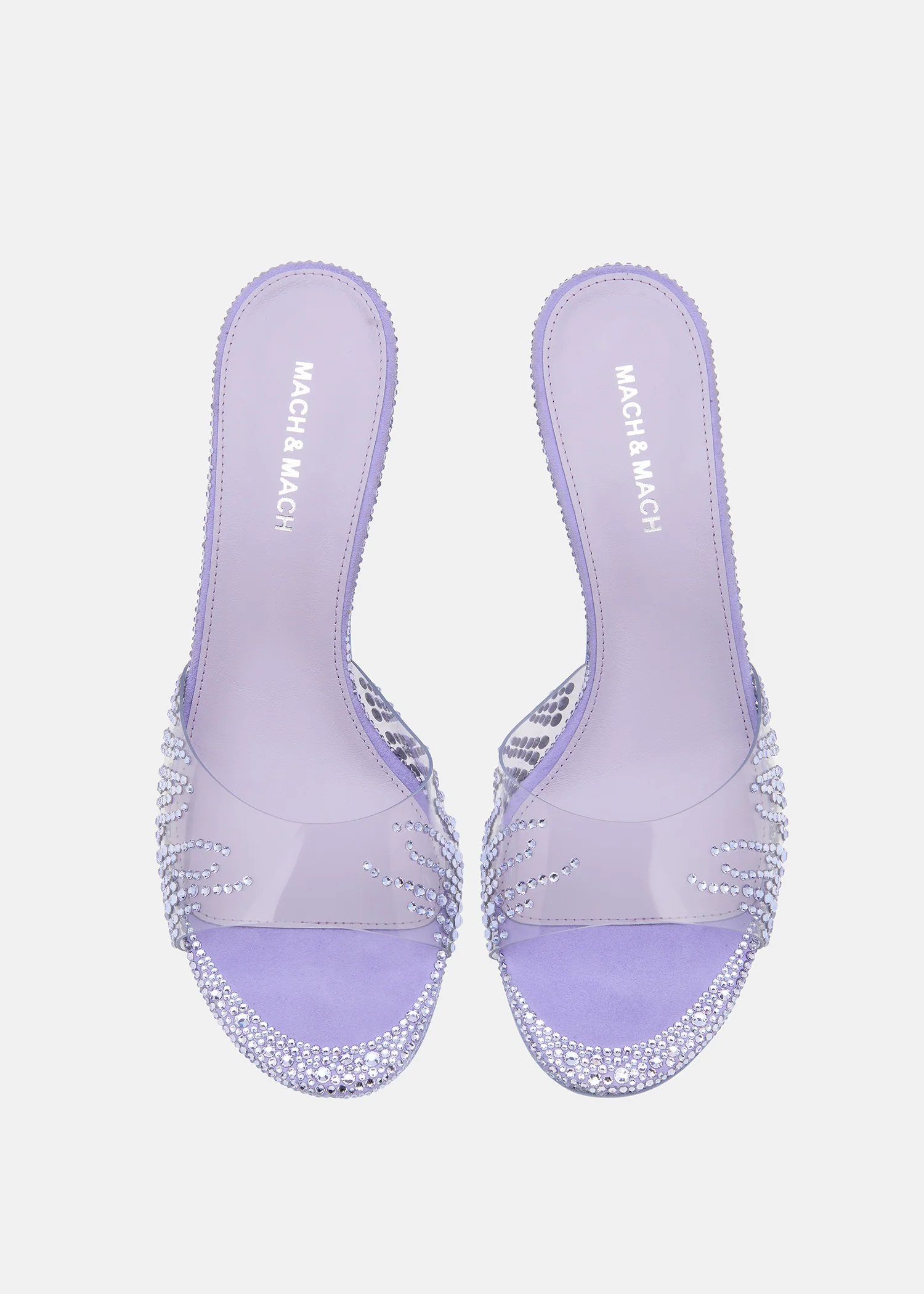 Crystal Flame Round Toe Mules - Image 3