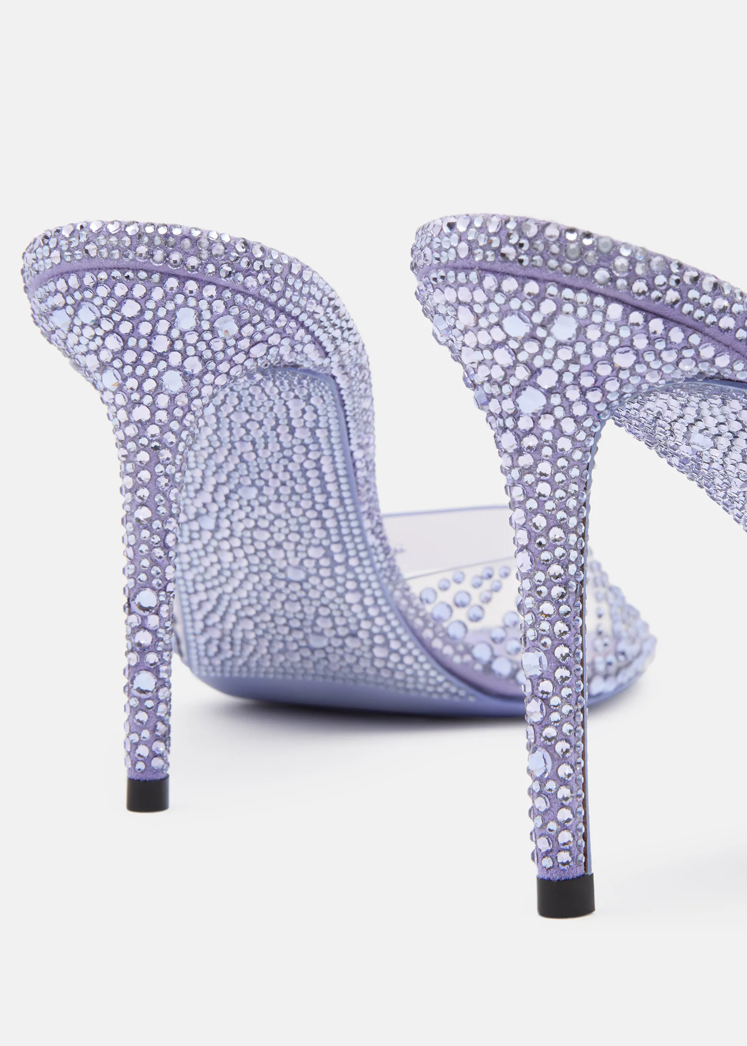 Crystal Flame Round Toe Mules - Image 5