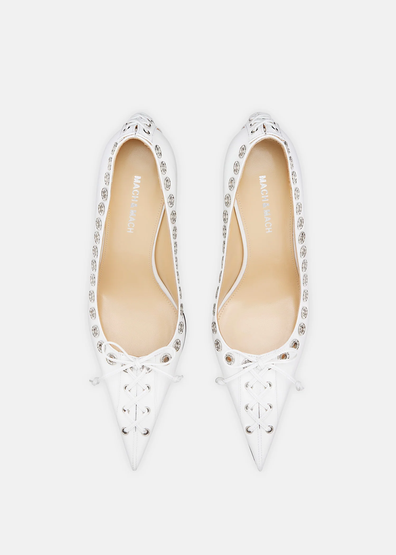 Crystalized Corset Pointed Toe Pumps - Image 3