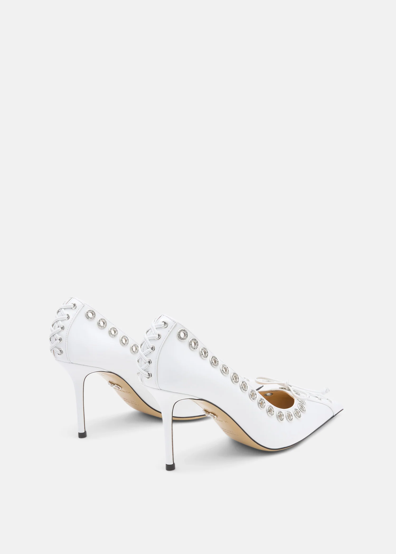 Crystalized Corset Pointed Toe Pumps - Image 4