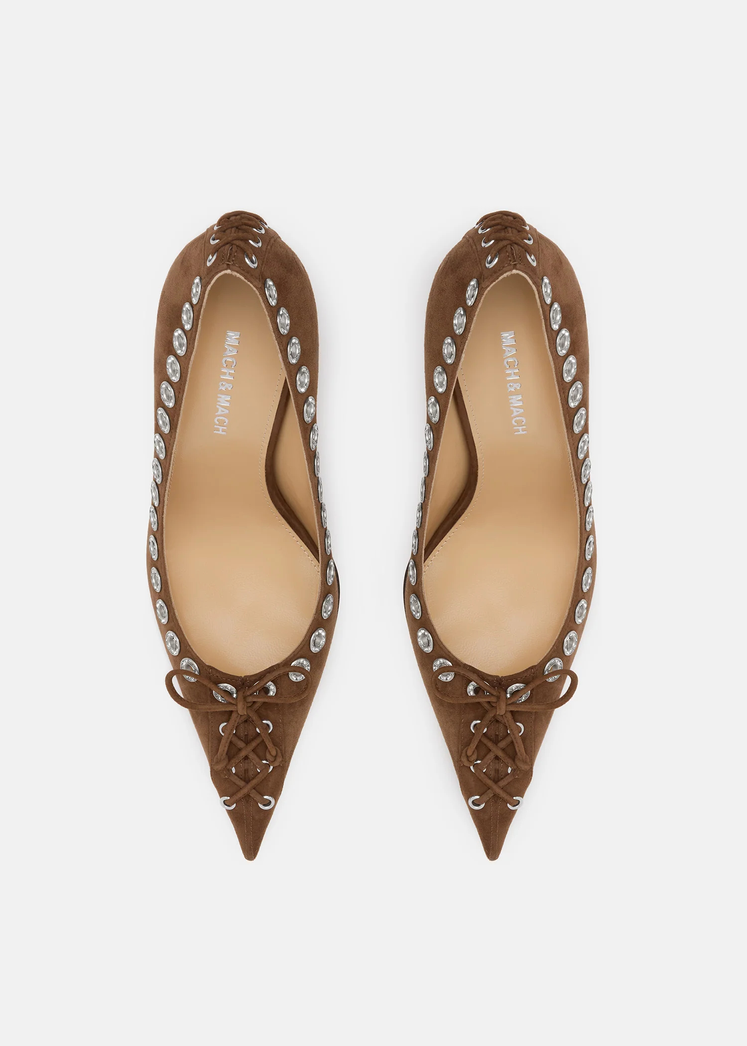 Crystalized Corset Pointed Toe Pumps - Image 3
