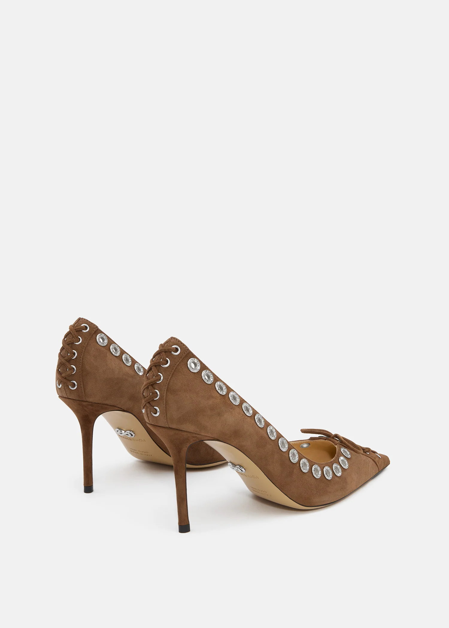 Crystalized Corset Pointed Toe Pumps - Image 4
