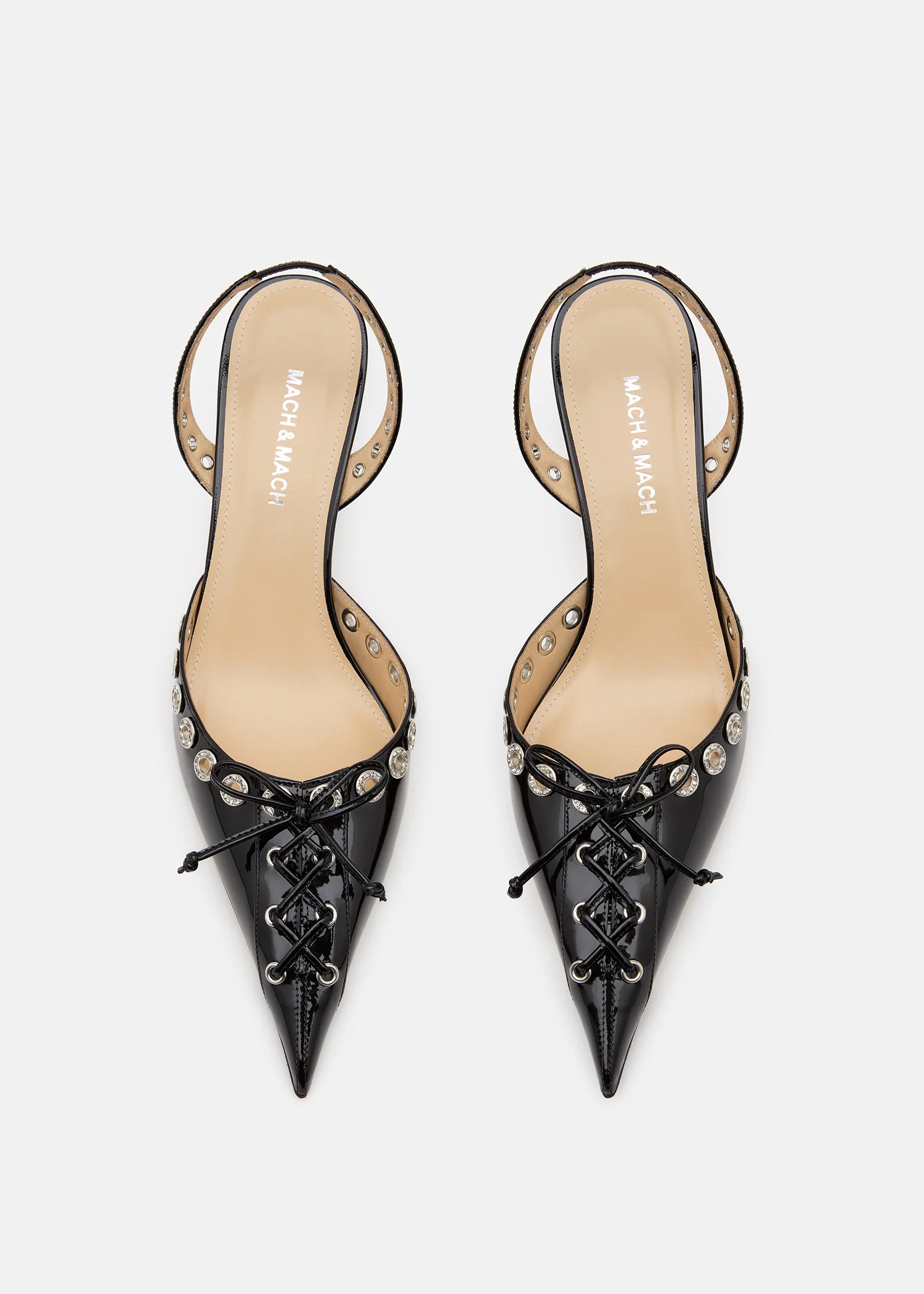 Crystalized Corset Pointed Toe Slingback - Image 3