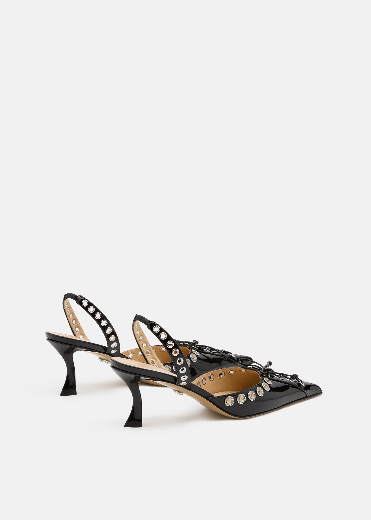 Crystalized Corset Pointed Toe Slingback - Image 4