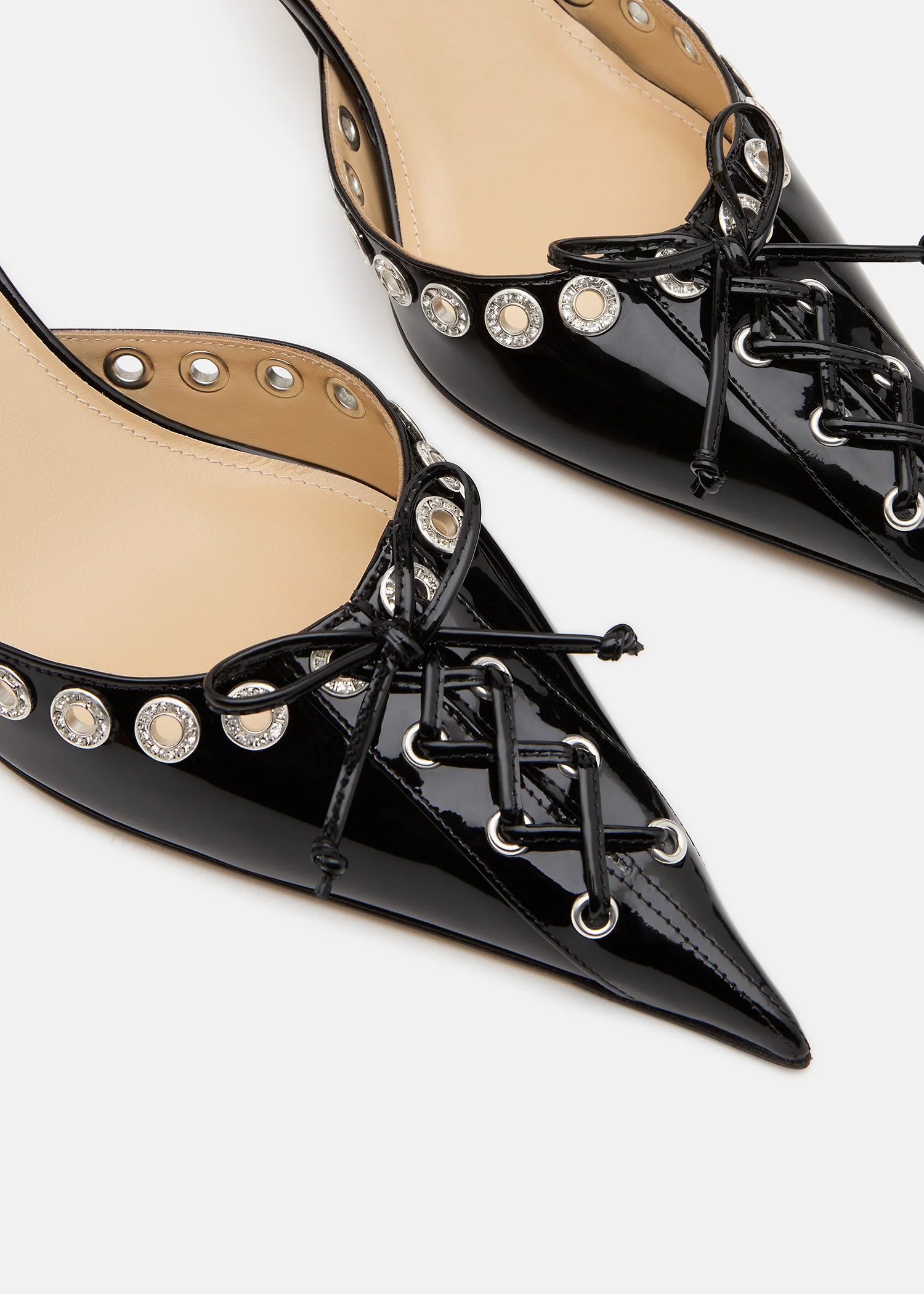 Crystalized Corset Pointed Toe Slingback - Image 5