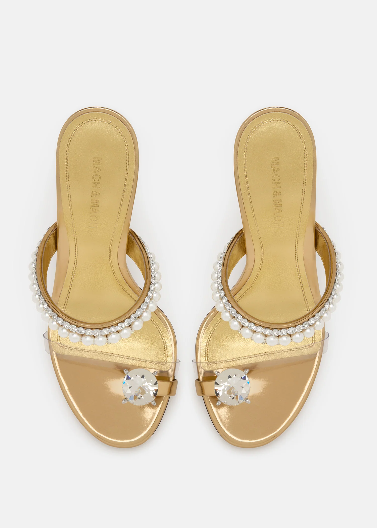 Diamond Of Elizabeth Ring Toe Leather Mules - Image 3