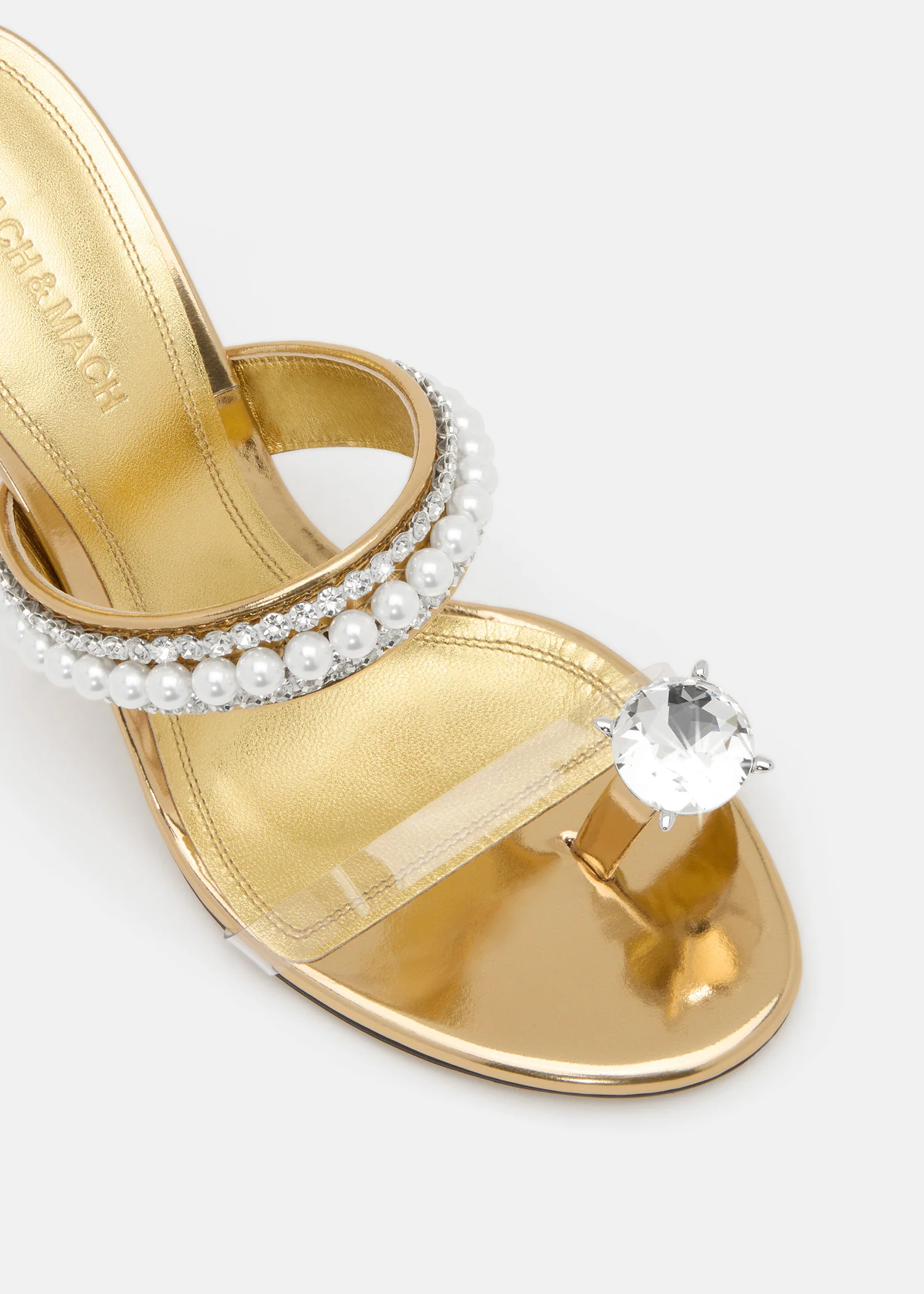 Diamond Of Elizabeth Ring Toe Leather Mules - Image 5