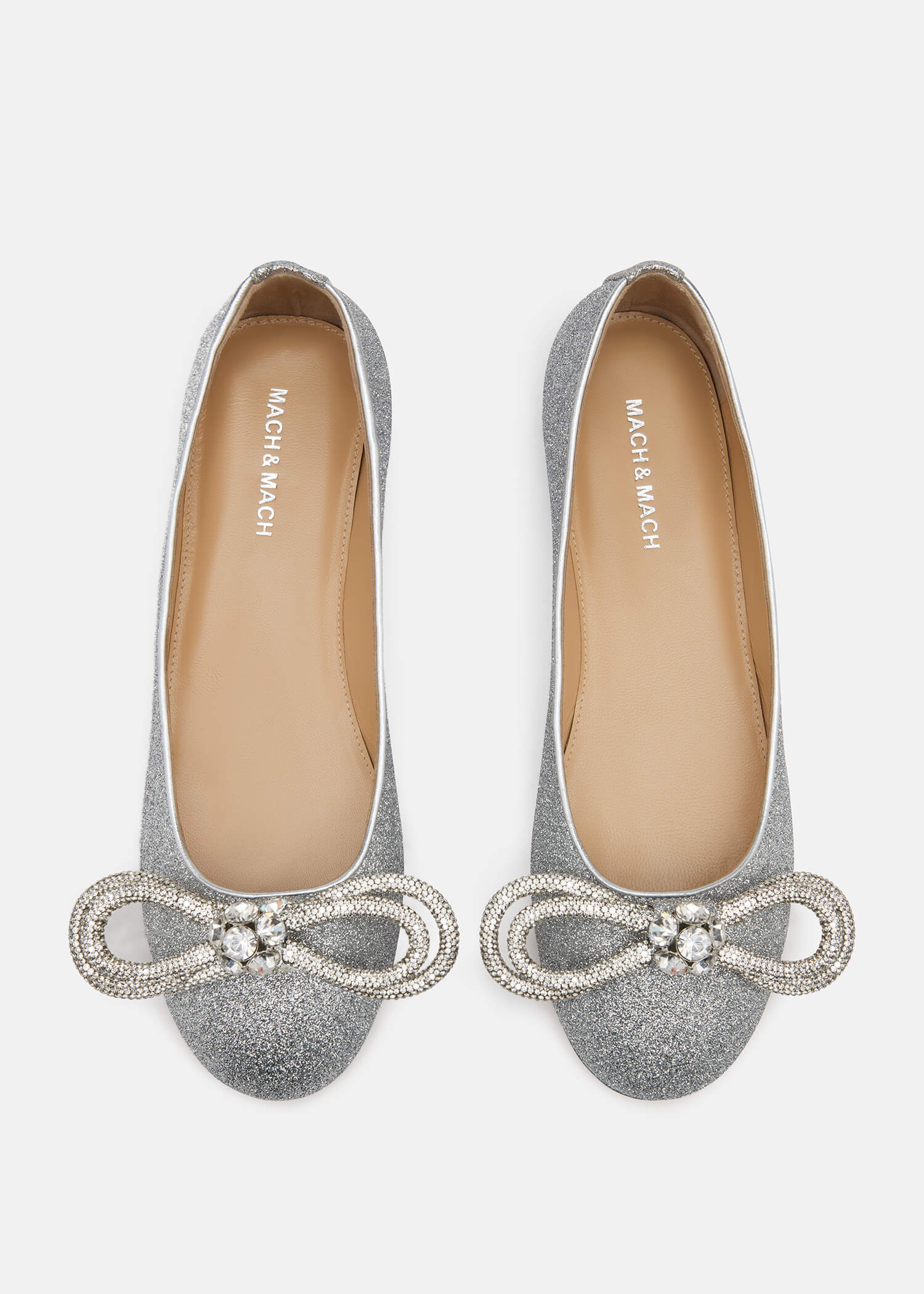 Double Bow Glitter Flats - Image 3