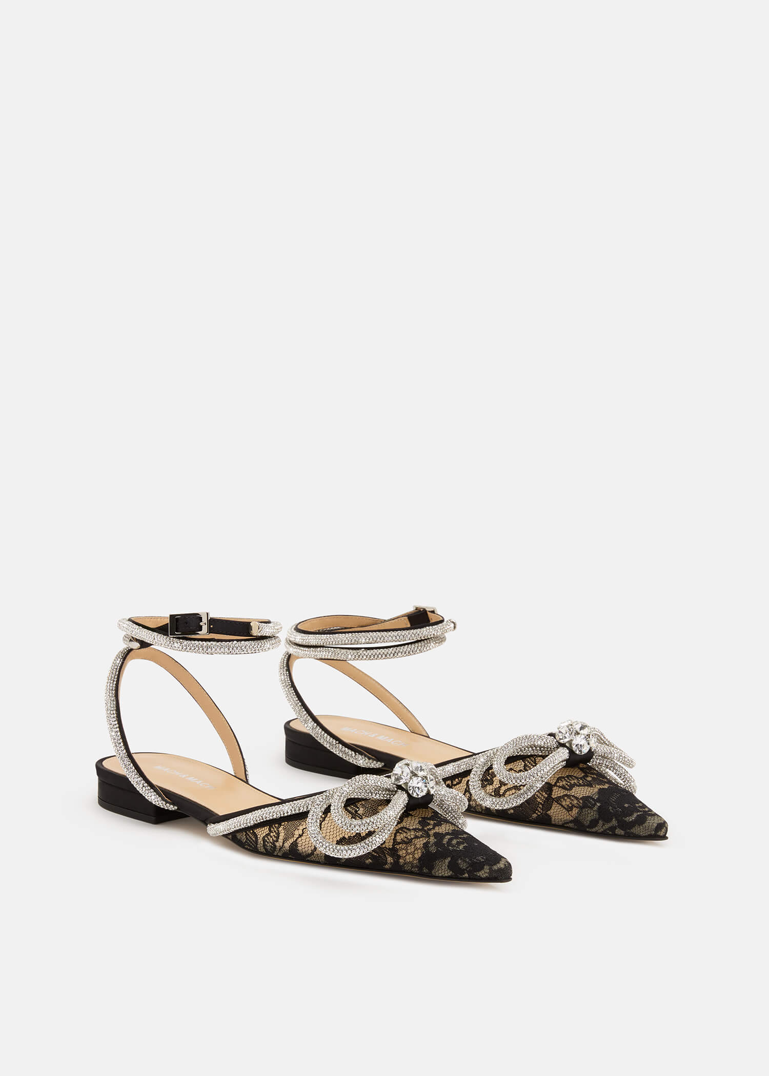 Double Bow Lace Flats - Image 2