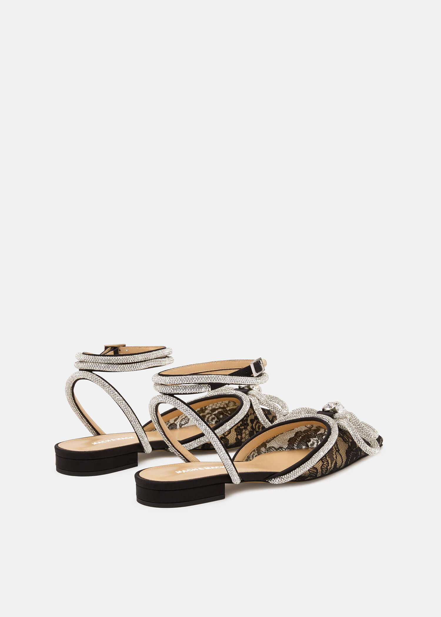 Double Bow Lace Flats - Image 4