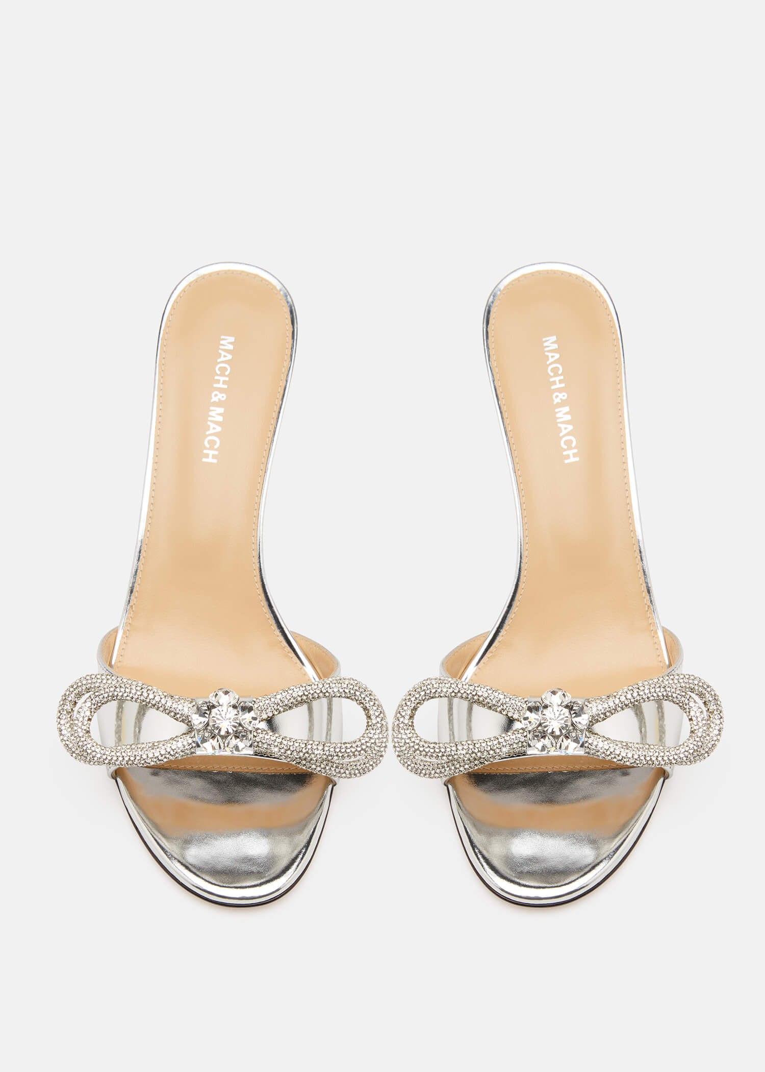 Double Bow Metallic Mules - Image 3
