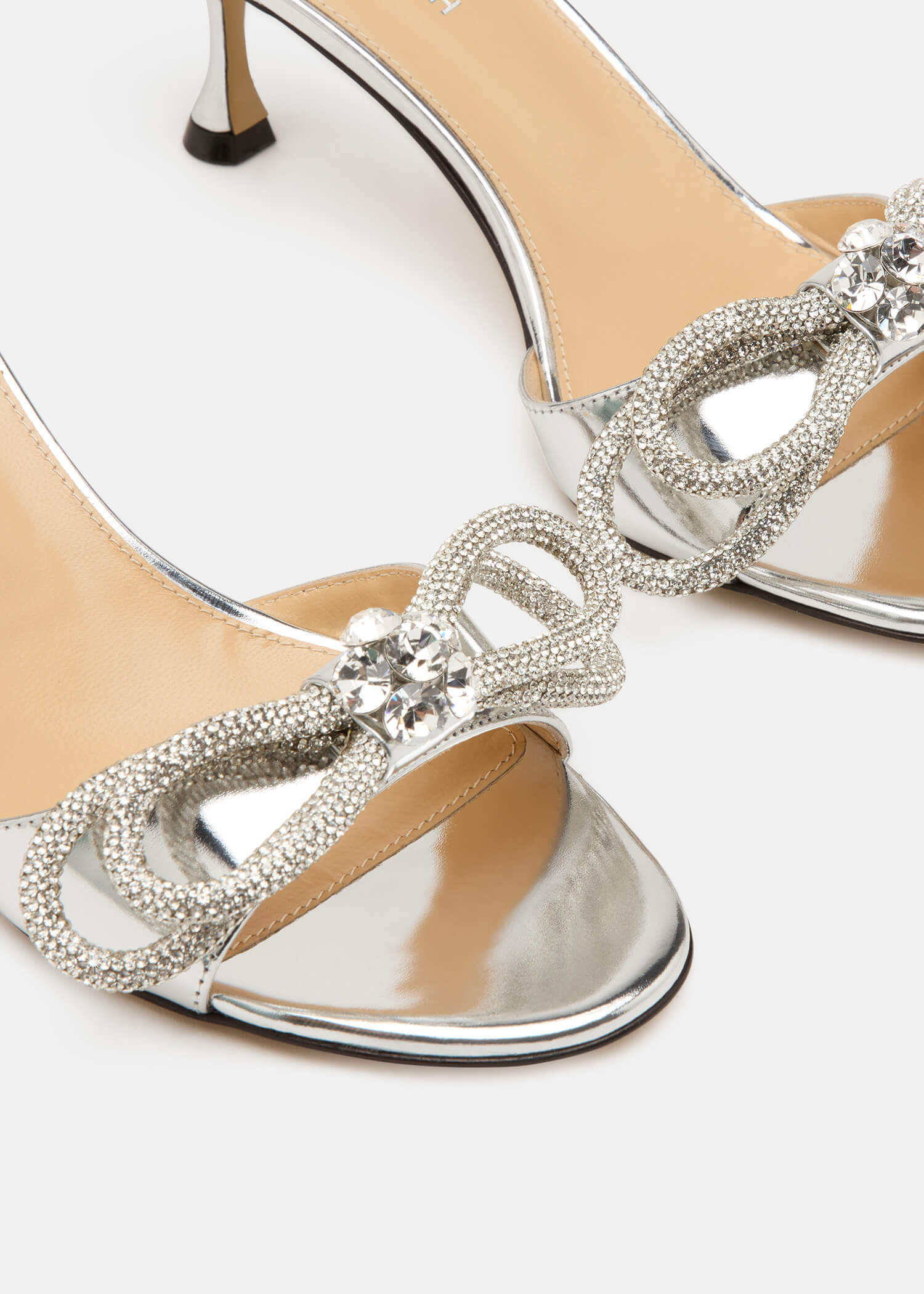 Double Bow Metallic Mules - Image 5