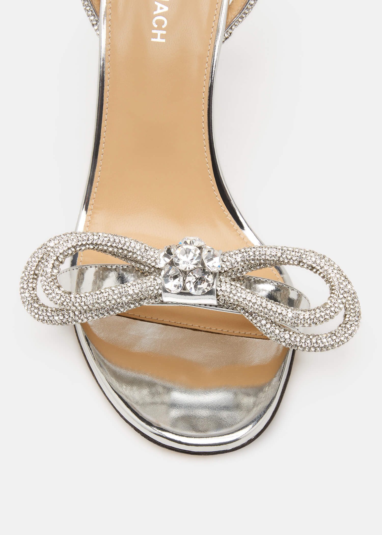 Double Bow Metallic Sandals - Image 5
