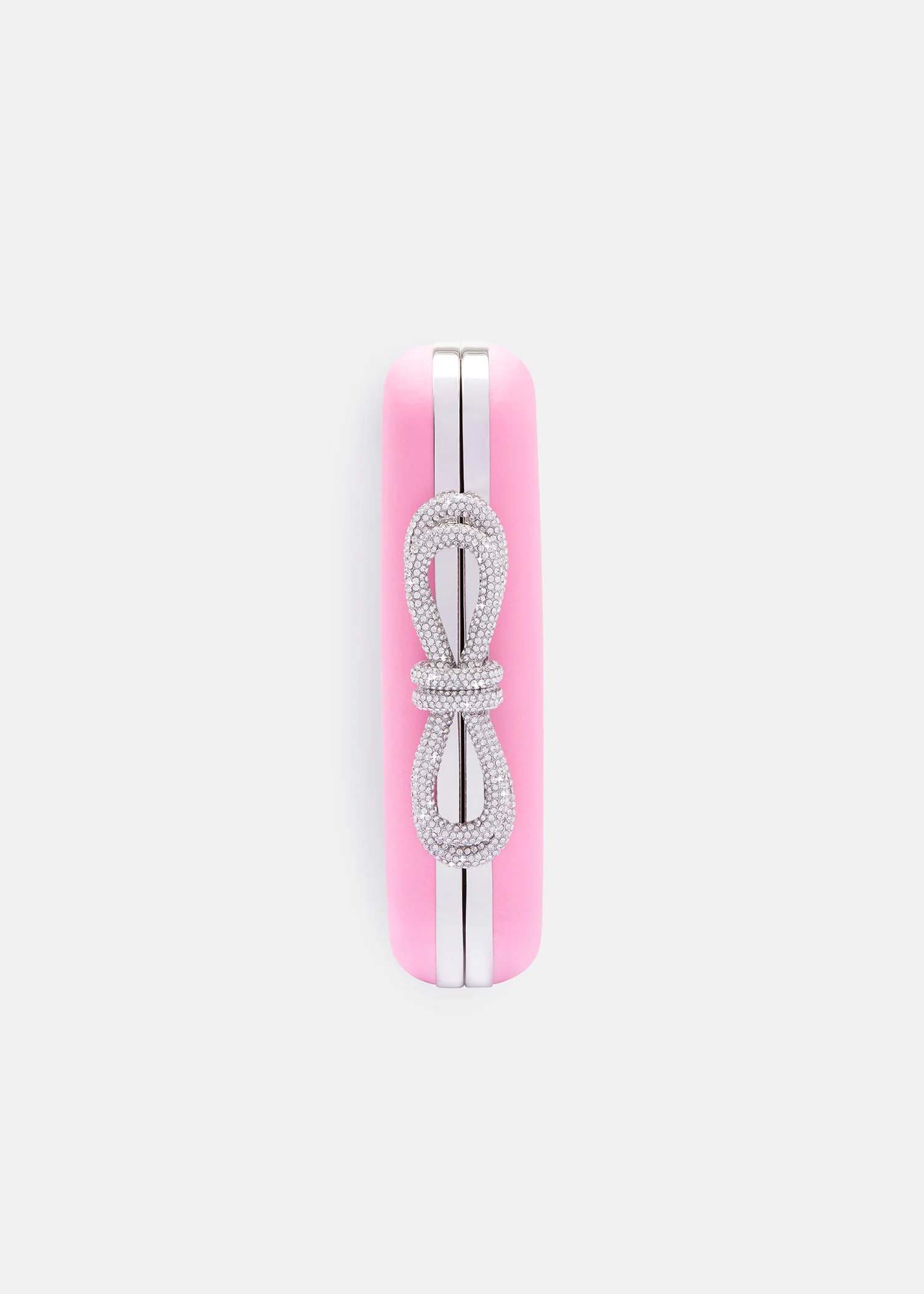 DOUBLE BOW PINK SATIN CLUTCH SMALL - Image 3