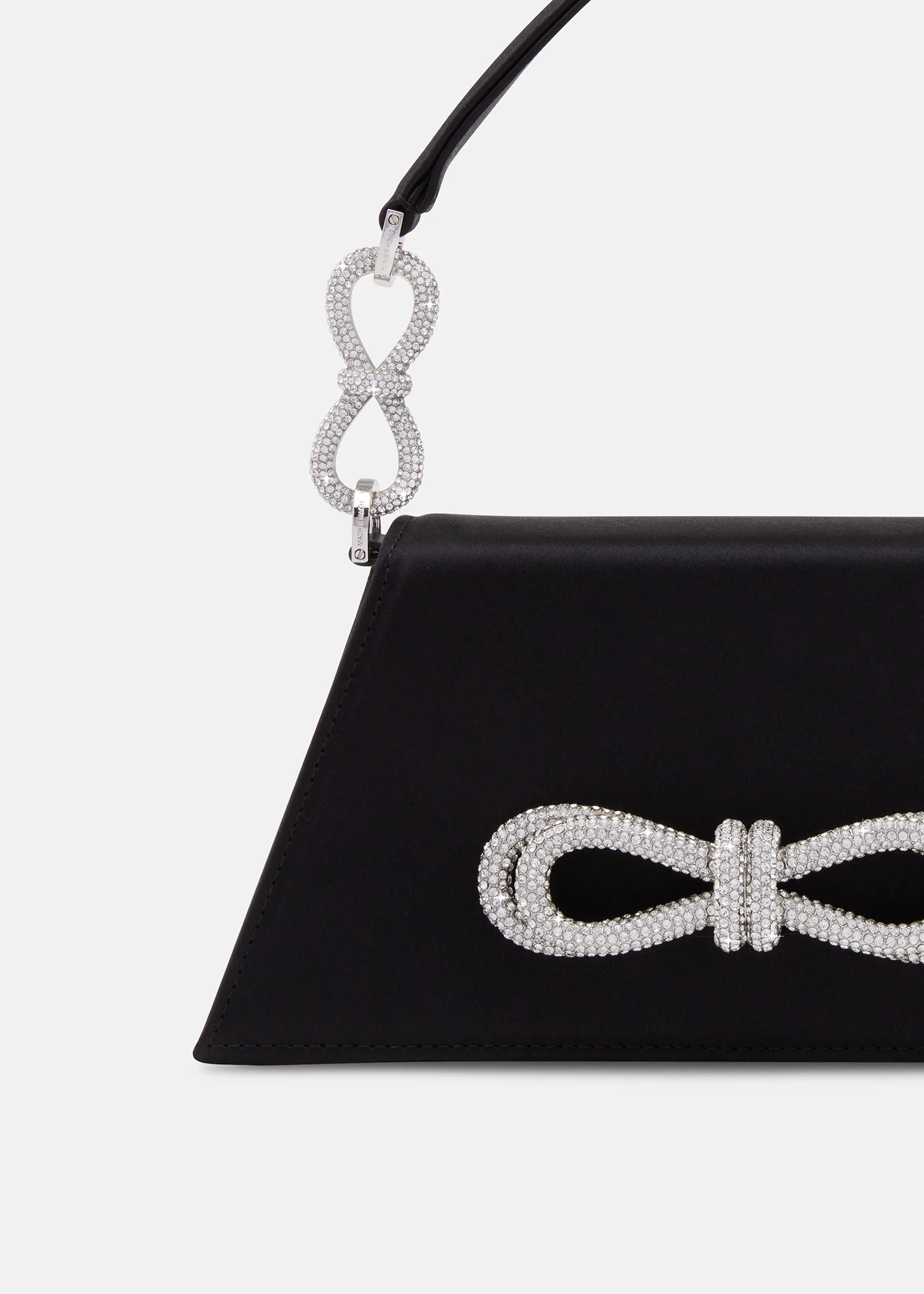 DOUBLE BOW SAMANTHA HANDBAG MEDIUM BLACK - Image 4