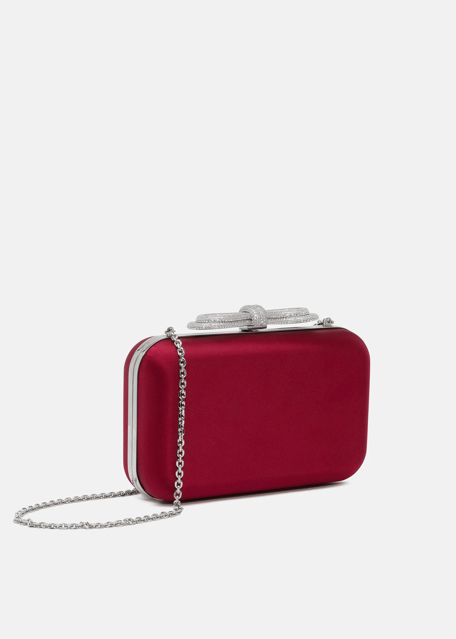 Double Bow Satin Clutch - Image 2