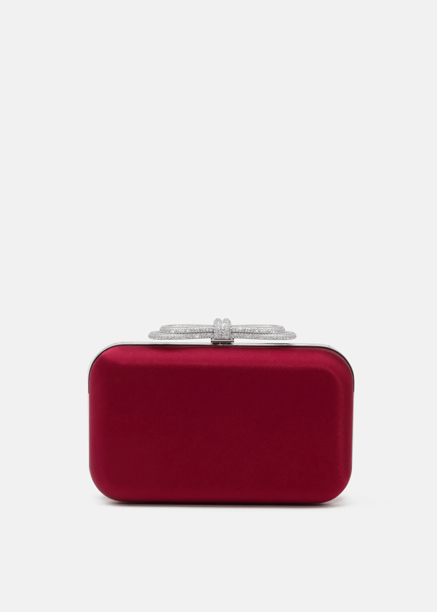 Double Bow Satin Clutch - Image 4