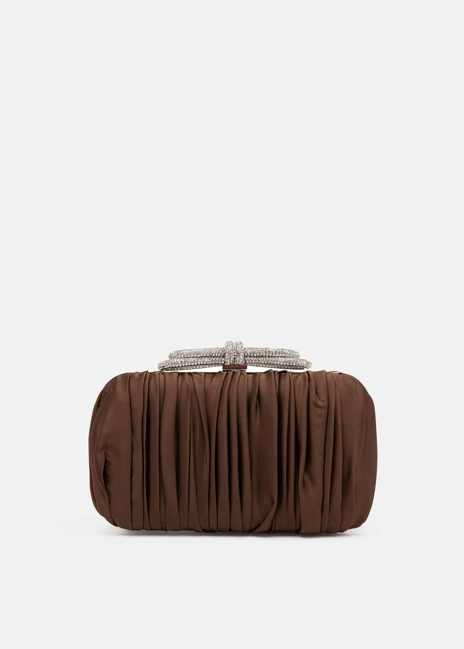 Double Bow Satin Clutch - Image 4