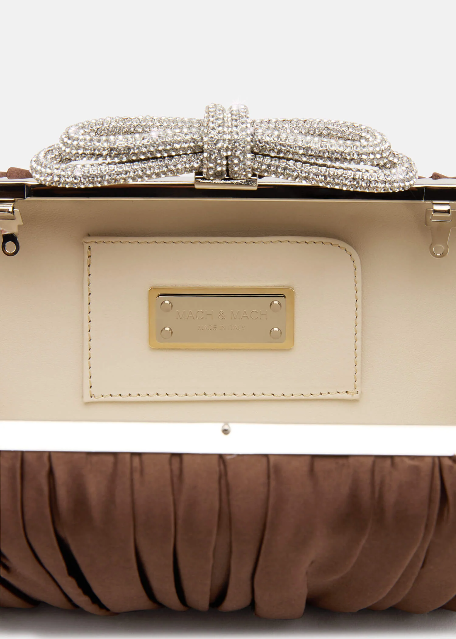 Double Bow Satin Clutch - Image 5