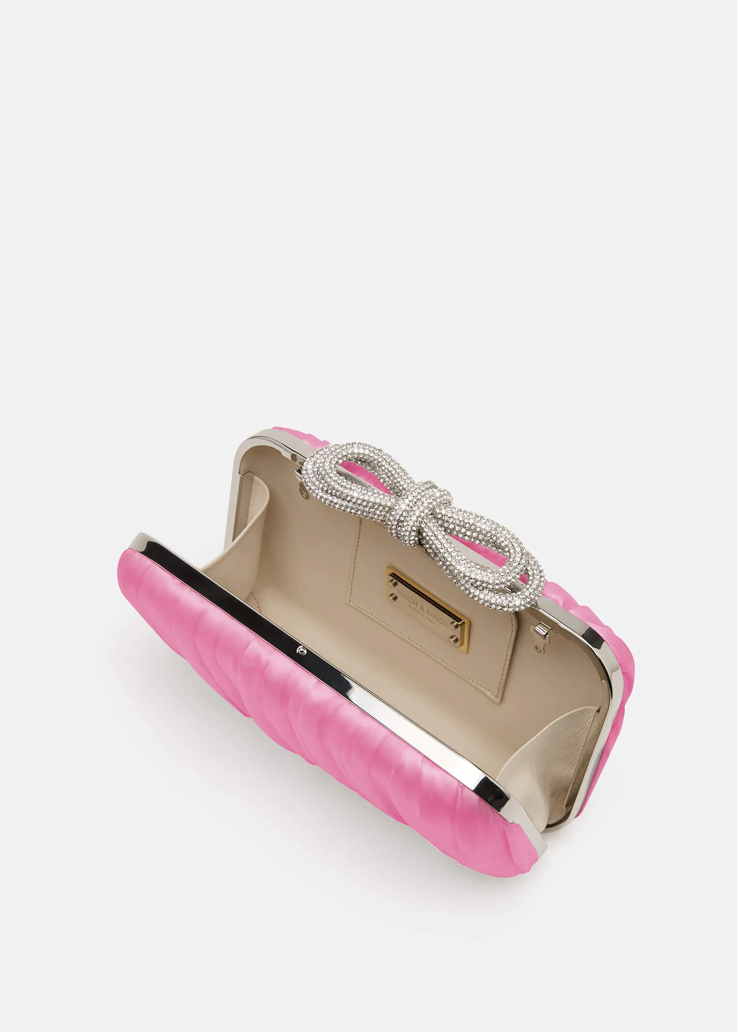 Double Bow Satin Clutch - Image 3