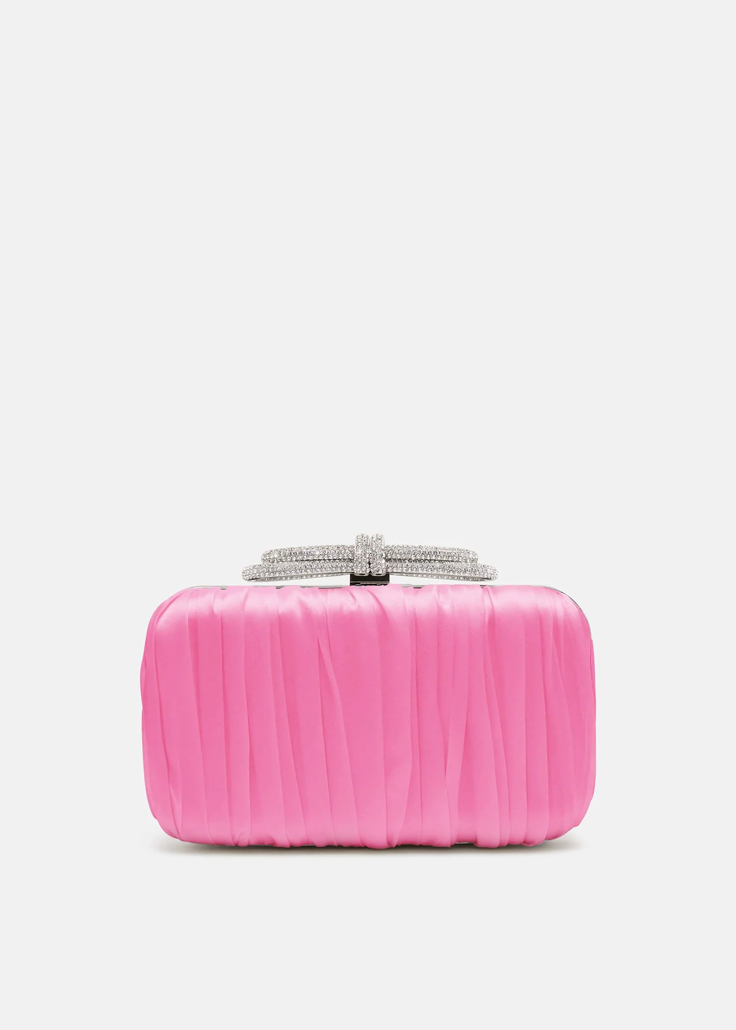 Double Bow Satin Clutch - Image 4