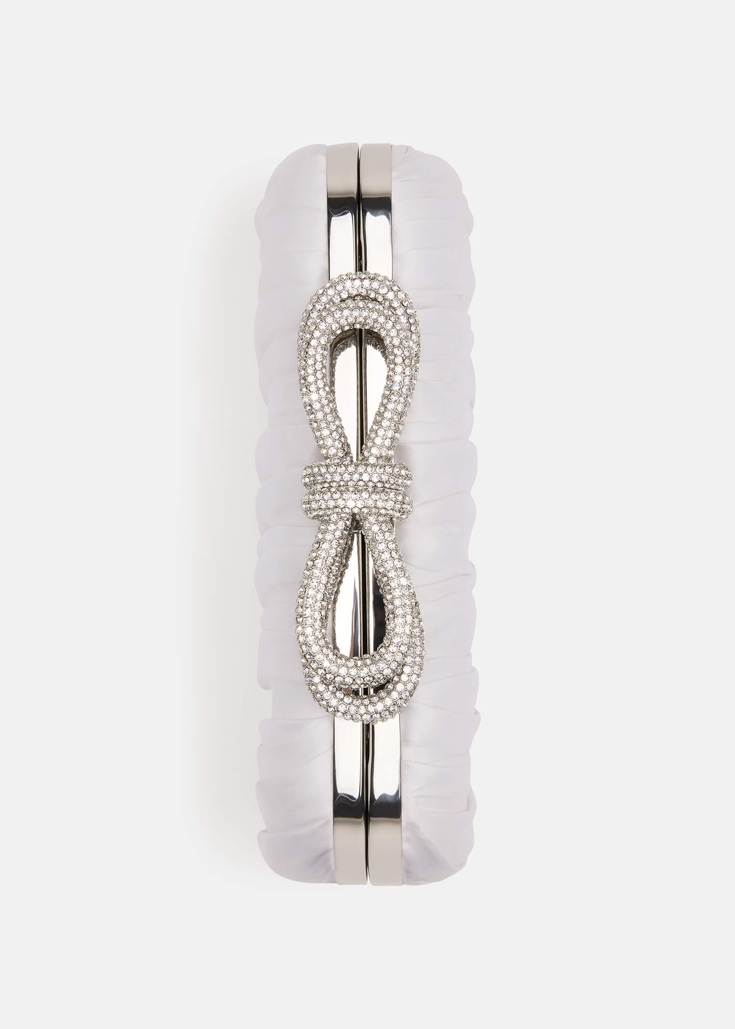 Double Bow Satin Clutch - Image 5