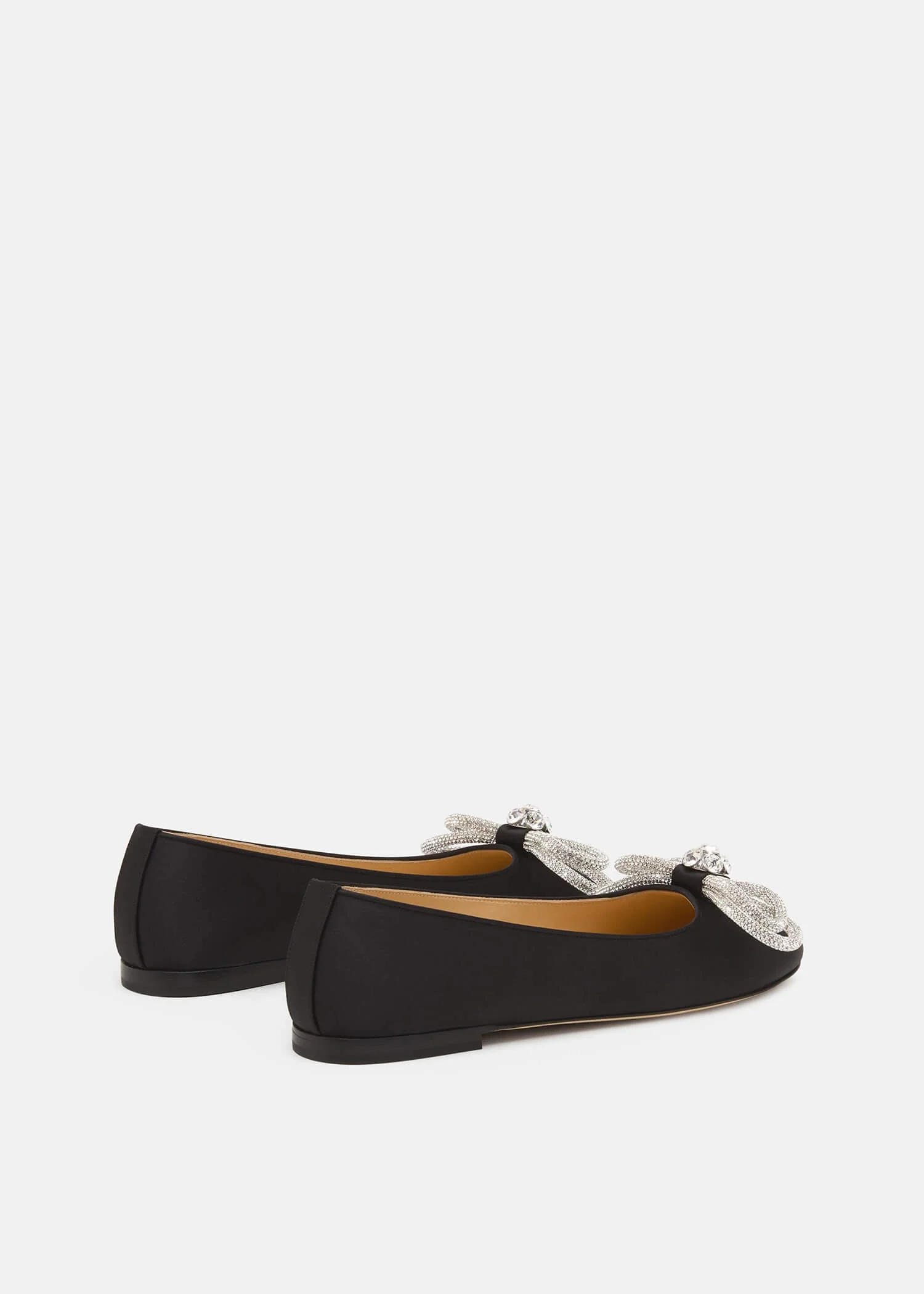 Double Bow Satin Flats - Image 4