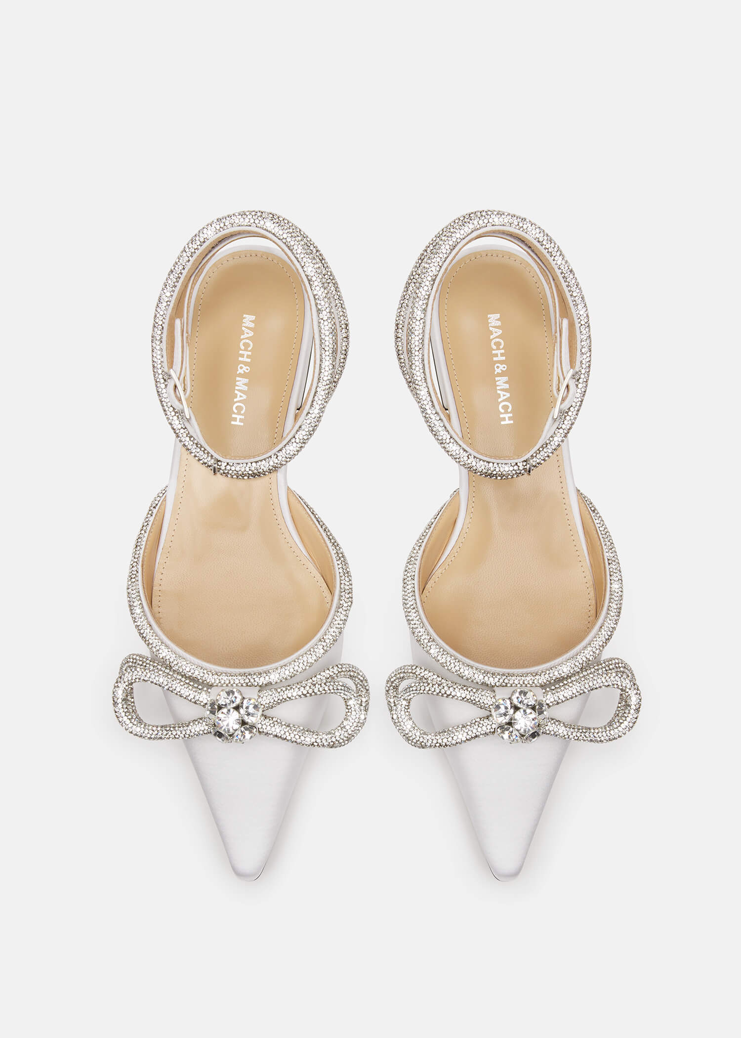 Double Bow Satin Flats - Image 3