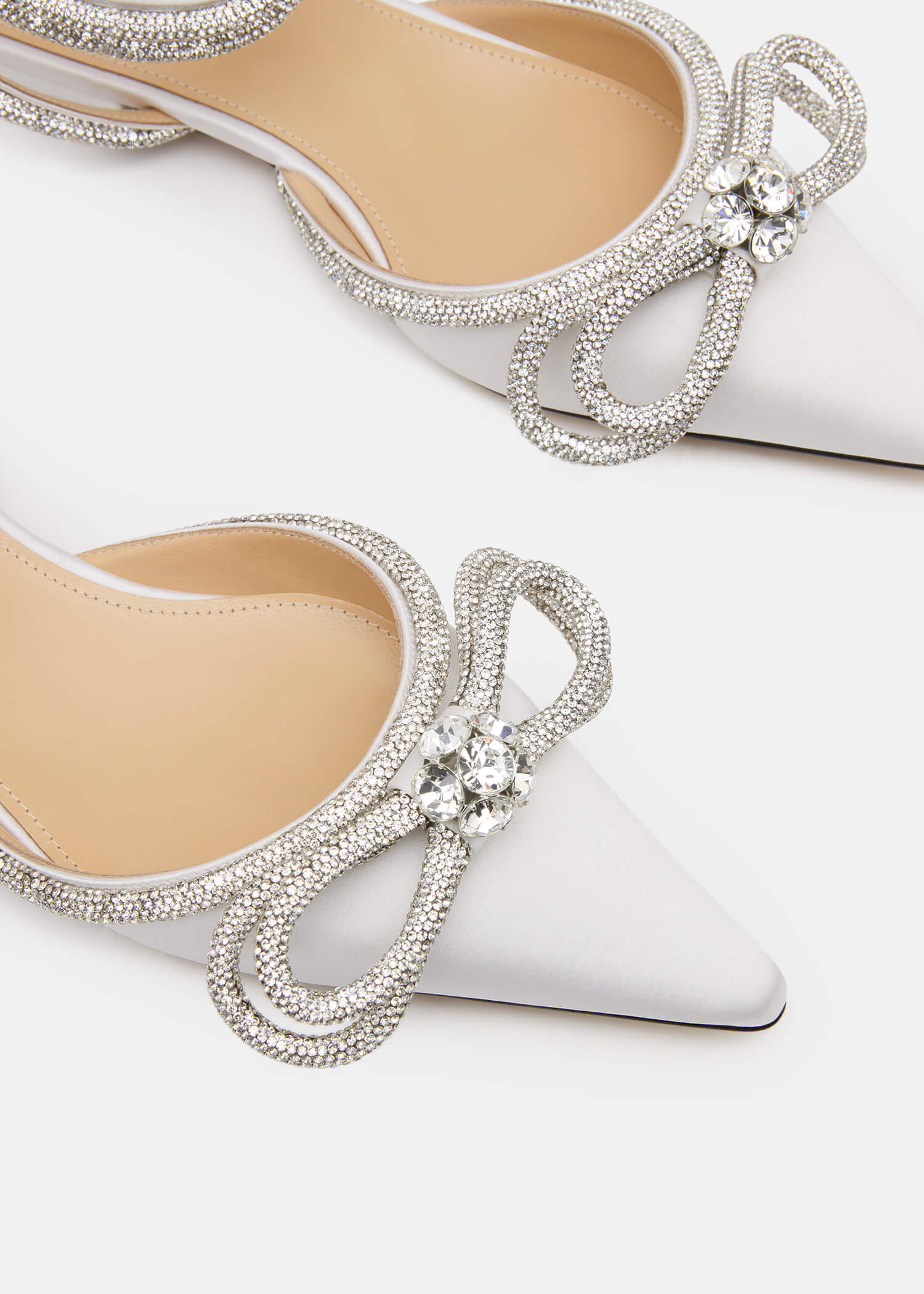 Double Bow Satin Flats - Image 5