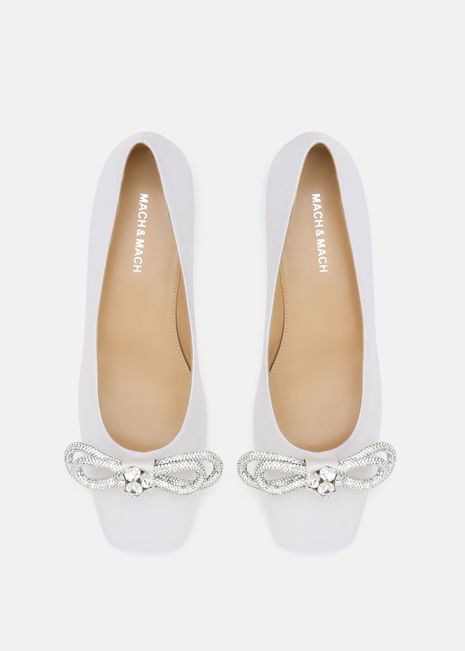 Double Bow Satin Flats - Image 3
