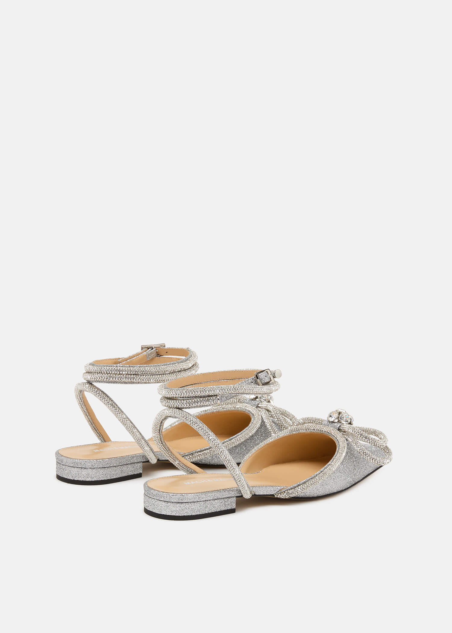 Double Bow Glitter Flats - Image 4