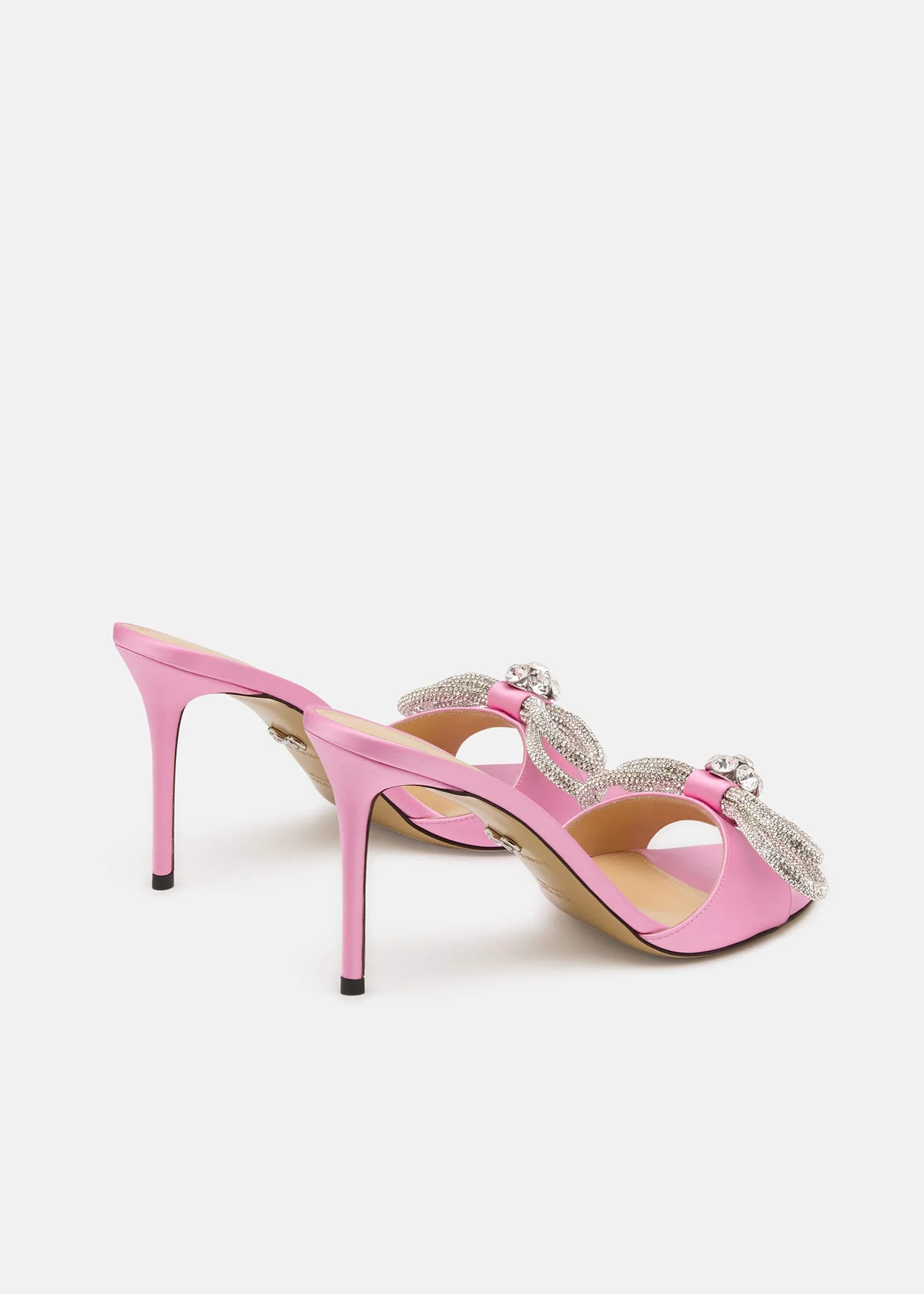 Double Bow Satin Mules - Image 4