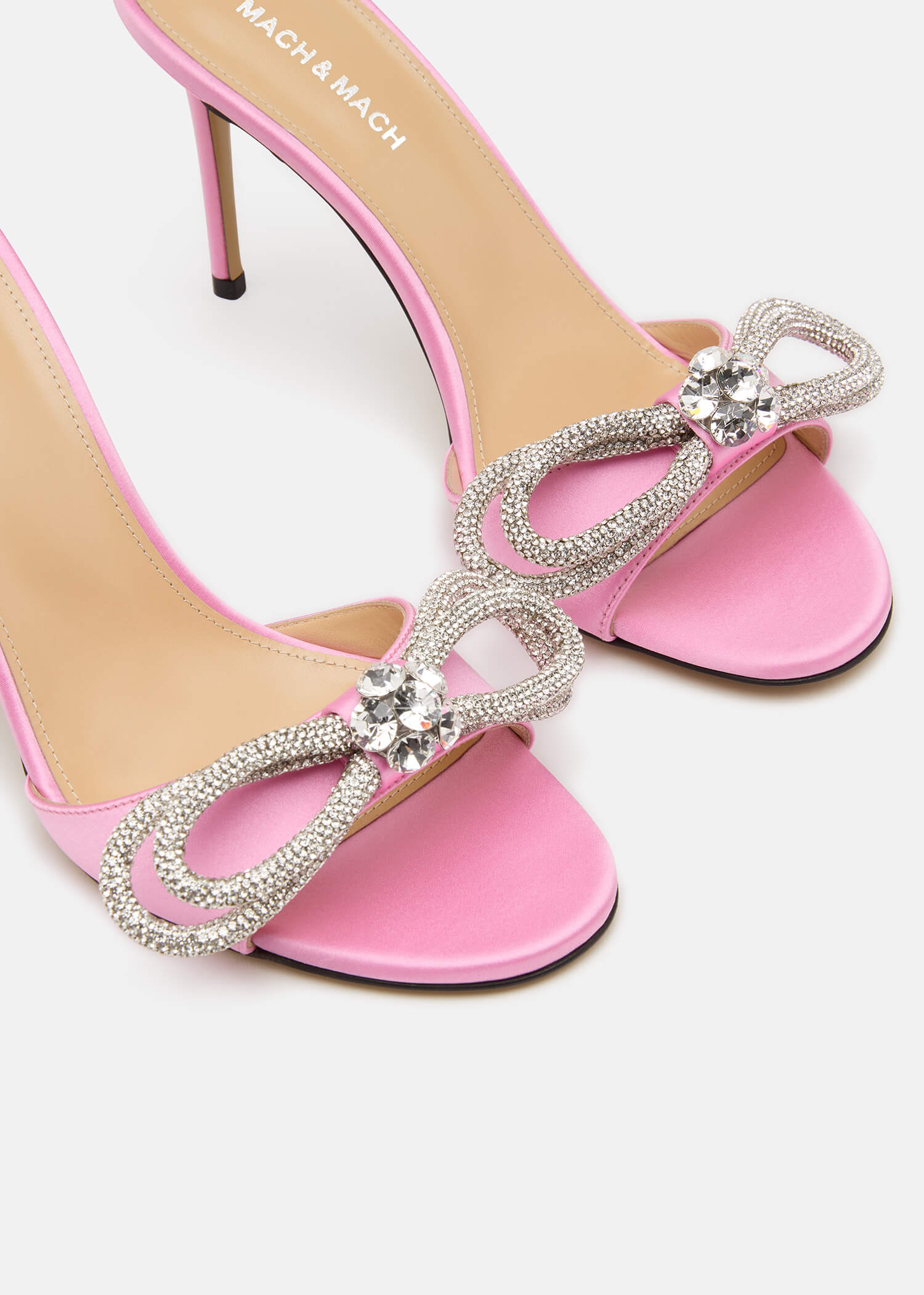 Double Bow Satin Mules - Image 6