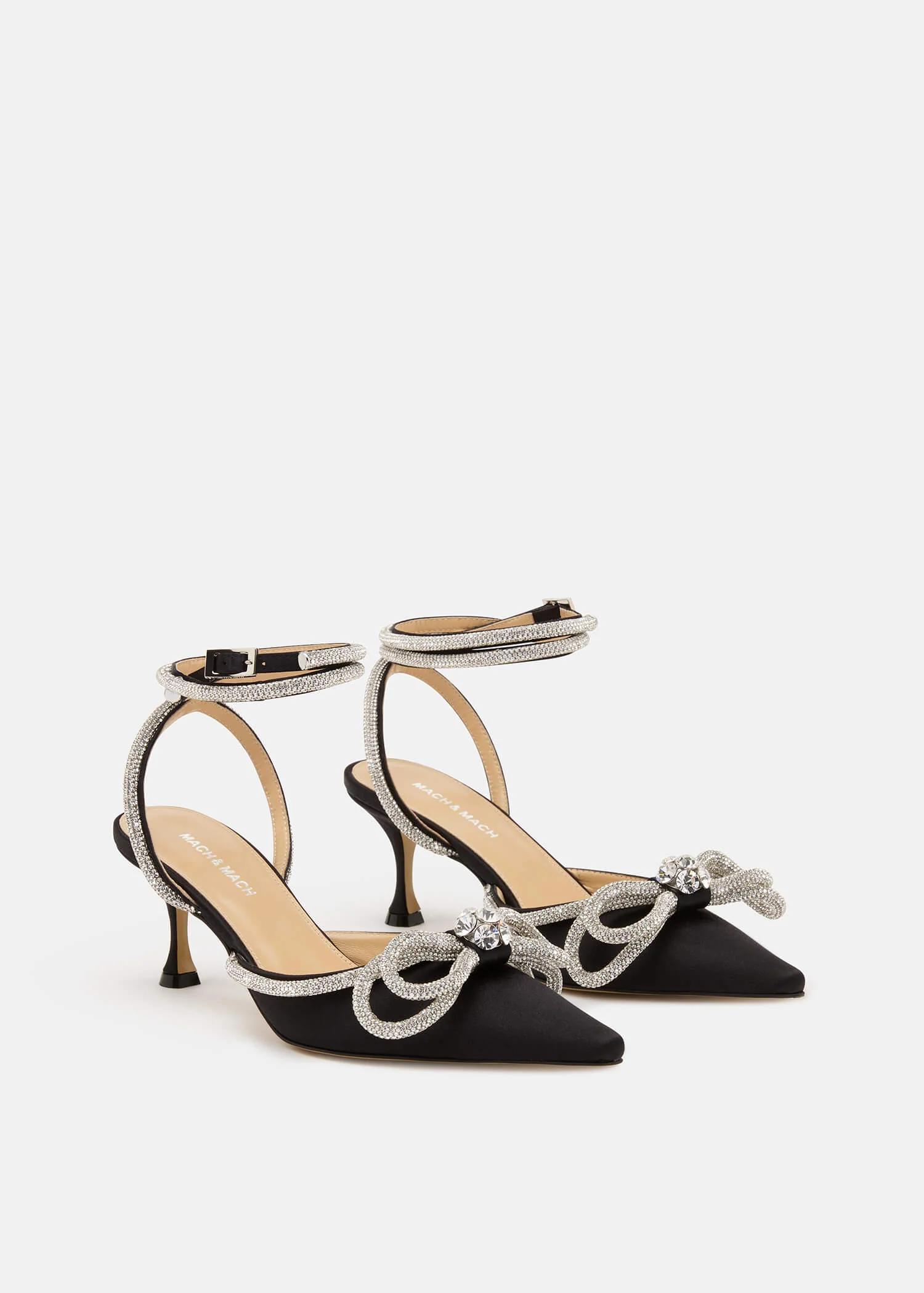 Double Bow Satin Pumps - Image 2