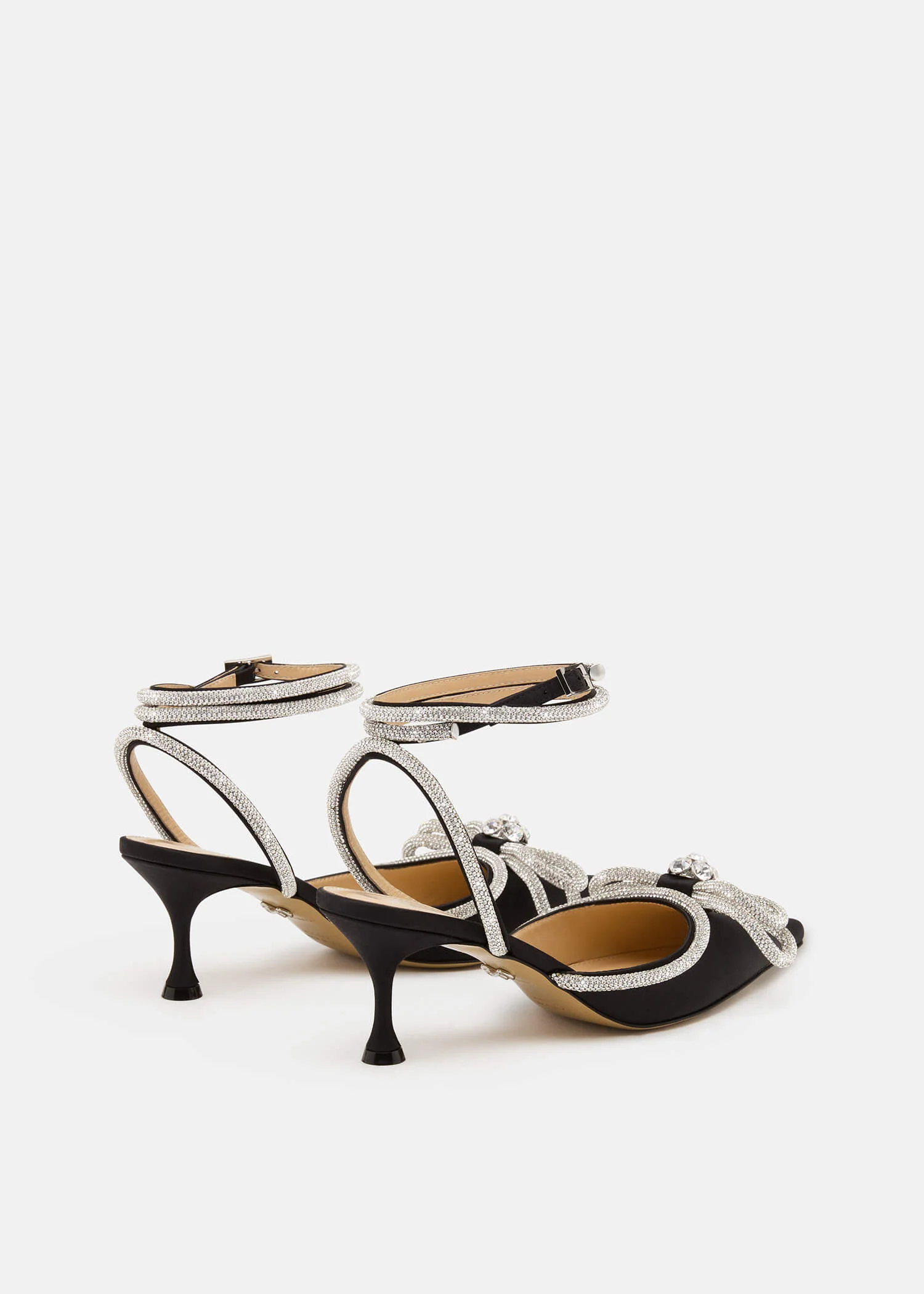 Double Bow Satin Pumps - Image 4