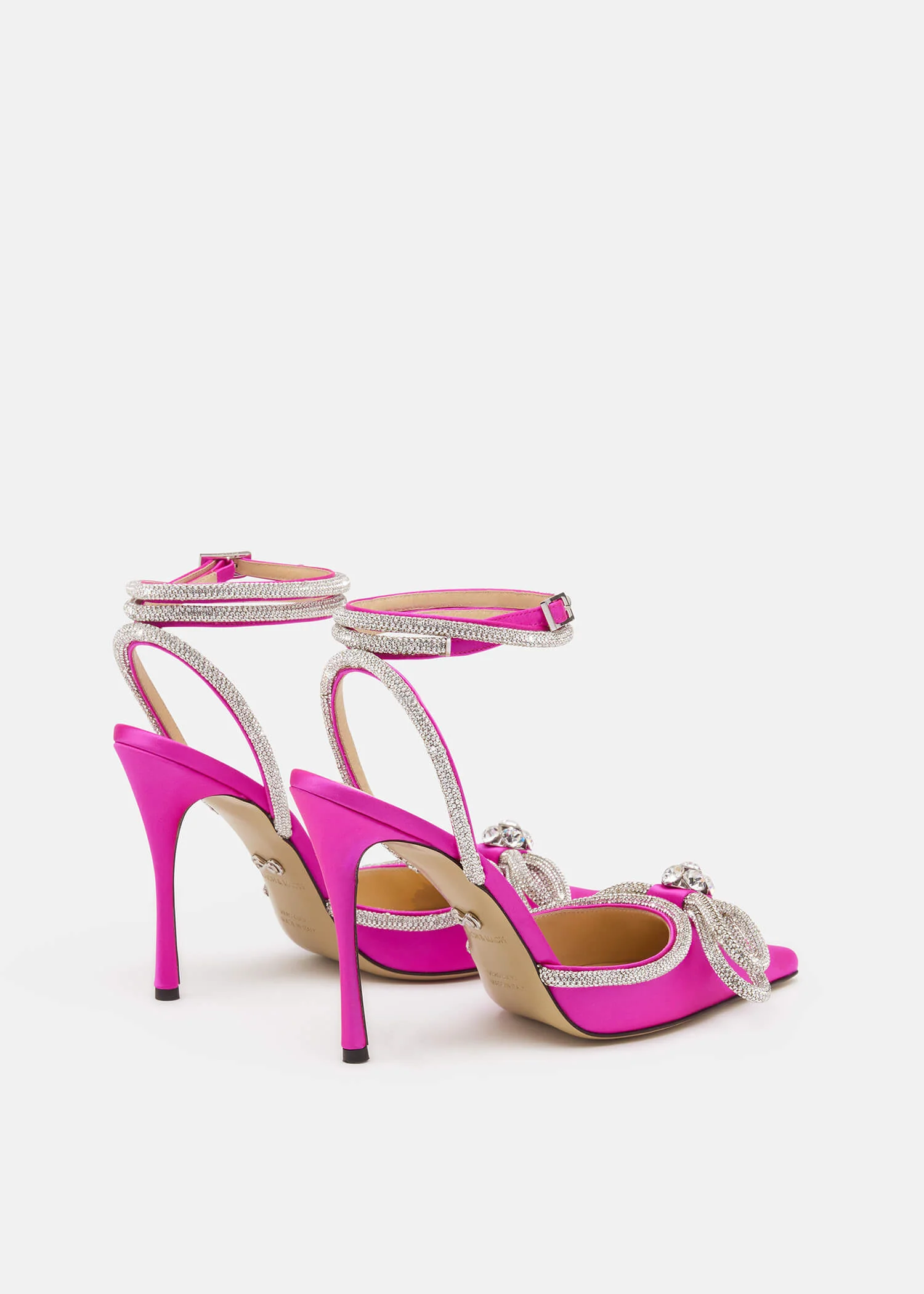 Double Bow Satin Pumps - Image 4
