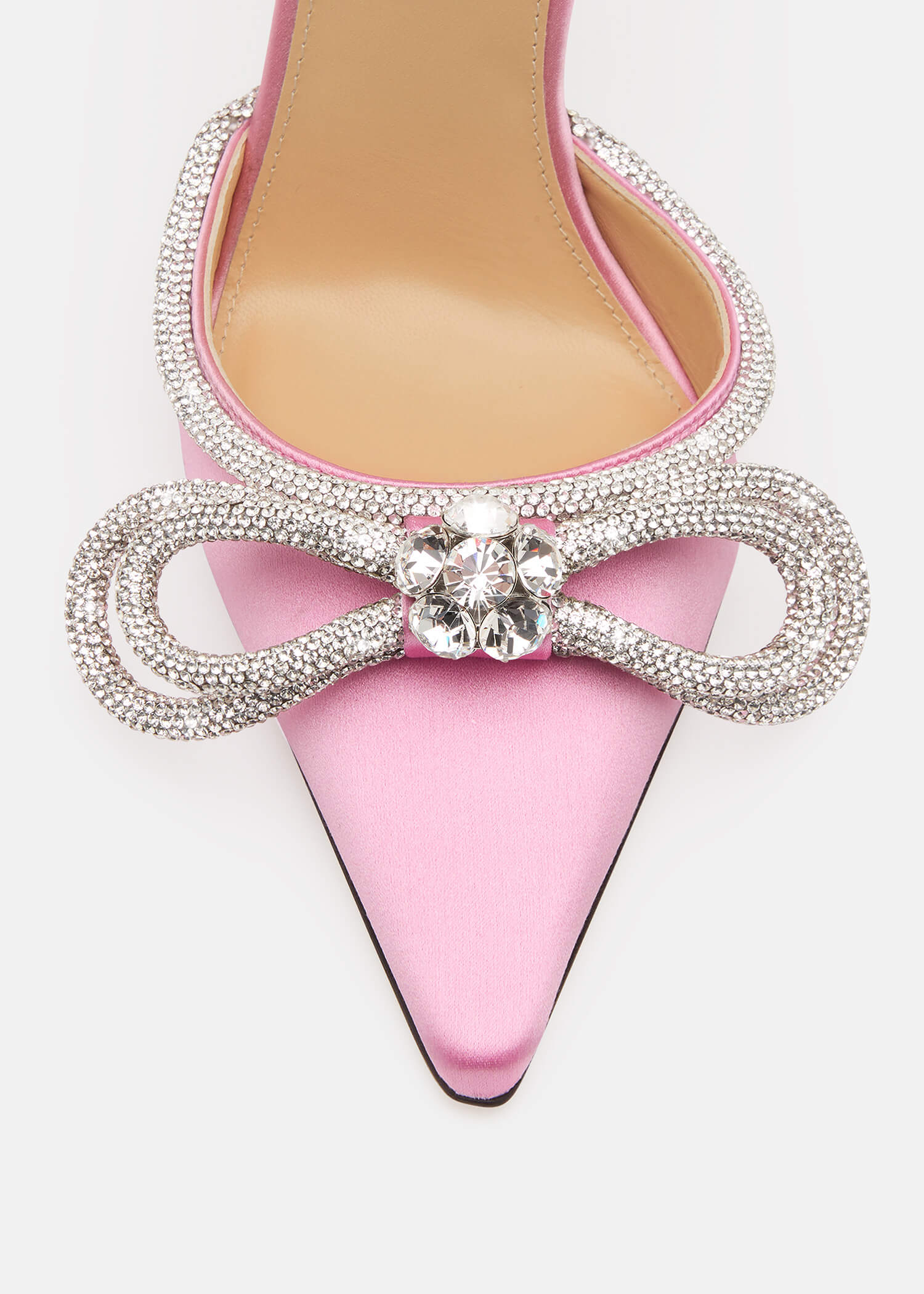 Double Bow Satin Pumps - Image 5