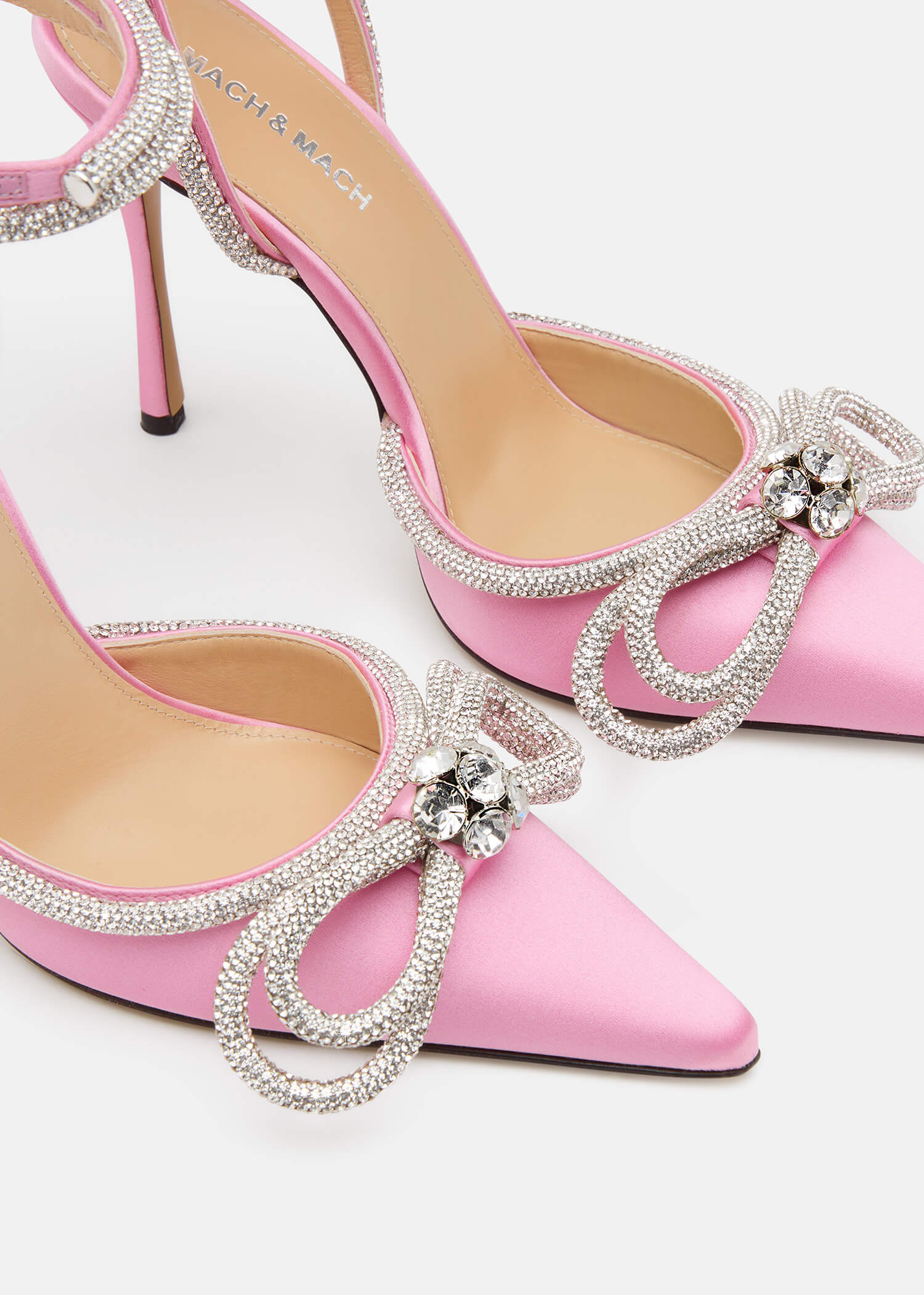 Double Bow Satin Pumps - Image 6