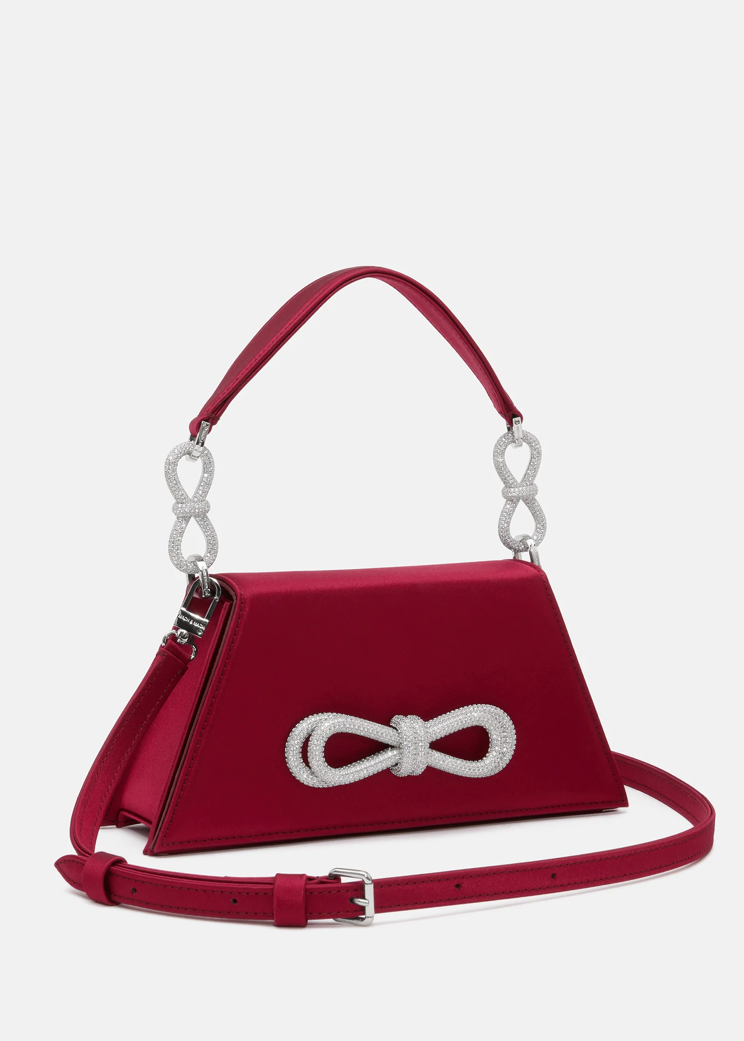 Double Bow Satin Samantha Handbag - Image 2