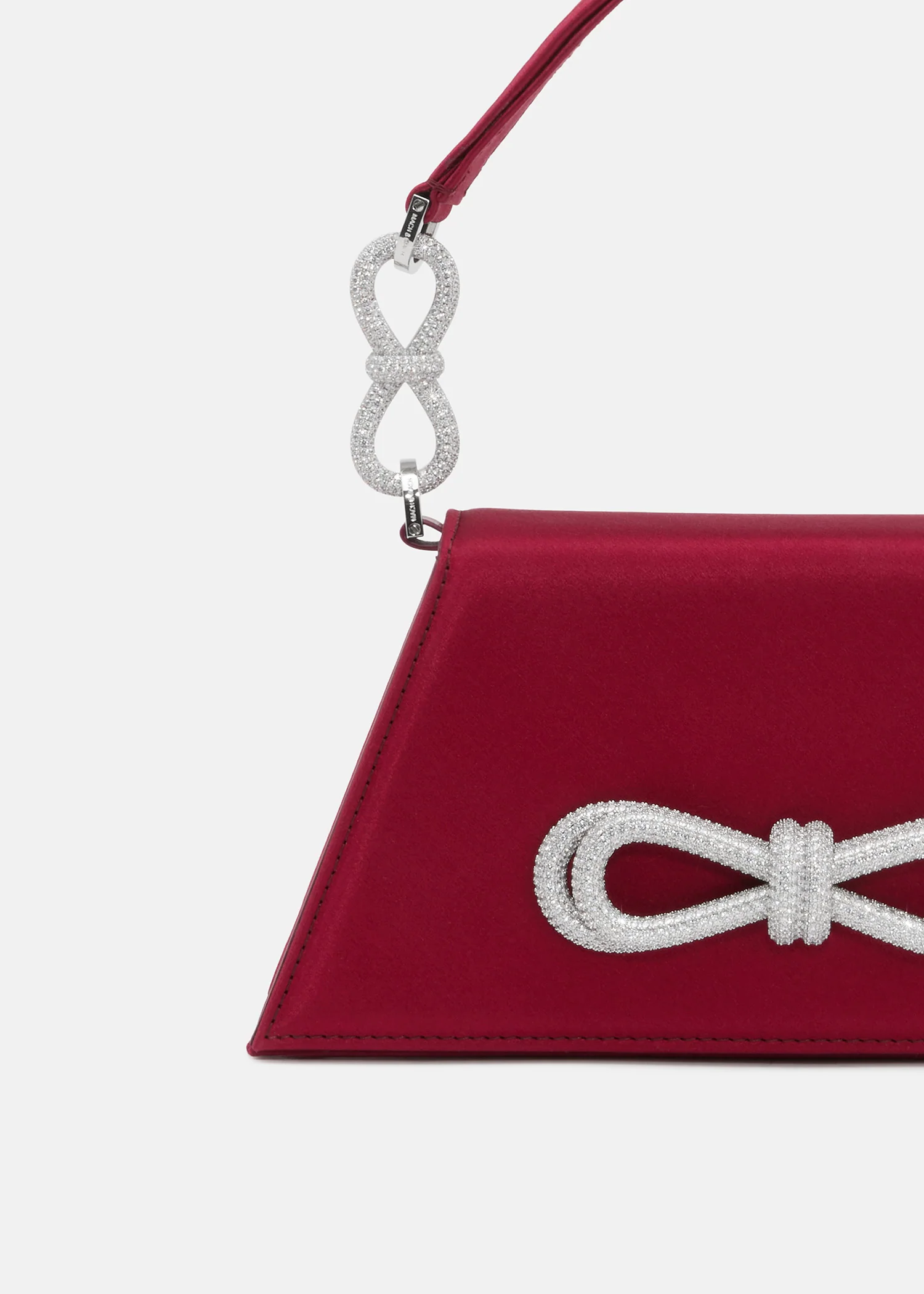 Double Bow Satin Samantha Handbag - Image 5