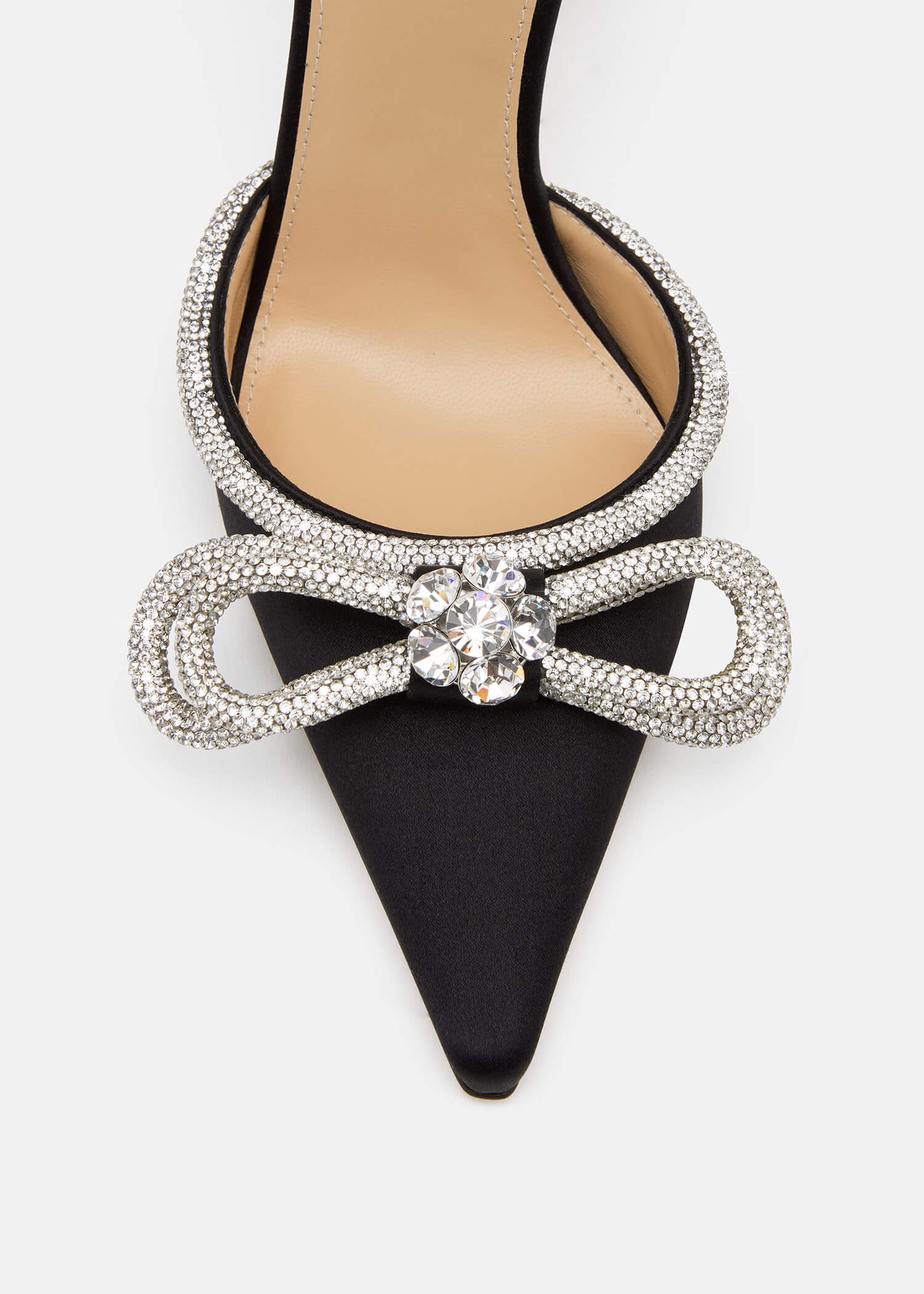 Double Bow Satin Pumps - Image 5