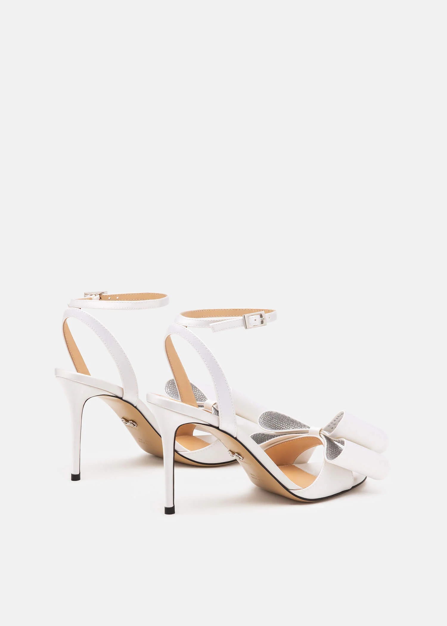 Le Cadeau'' Round Toe Satin Sandals - Image 3