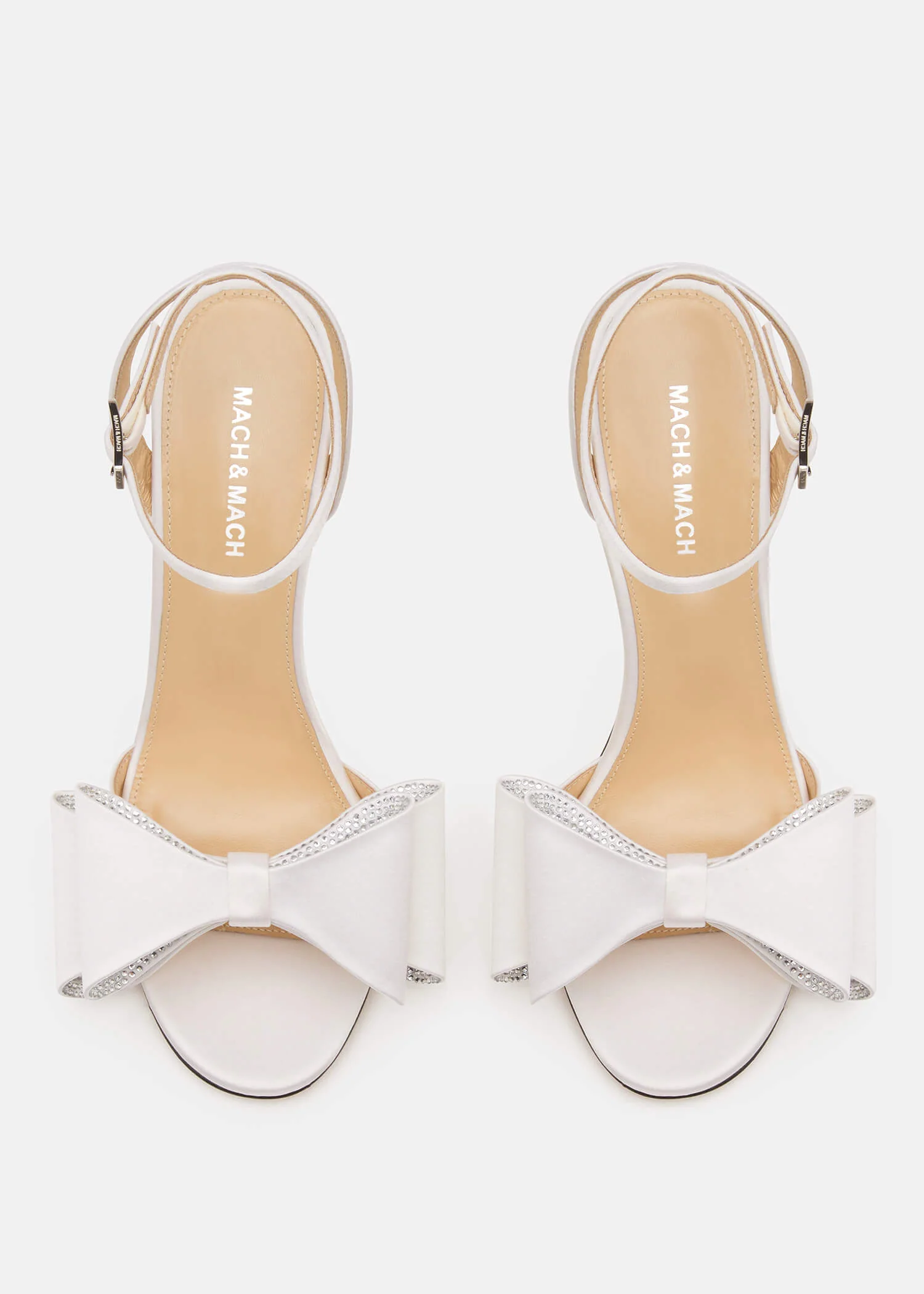 Le Cadeau'' Round Toe Satin Sandals - Image 4