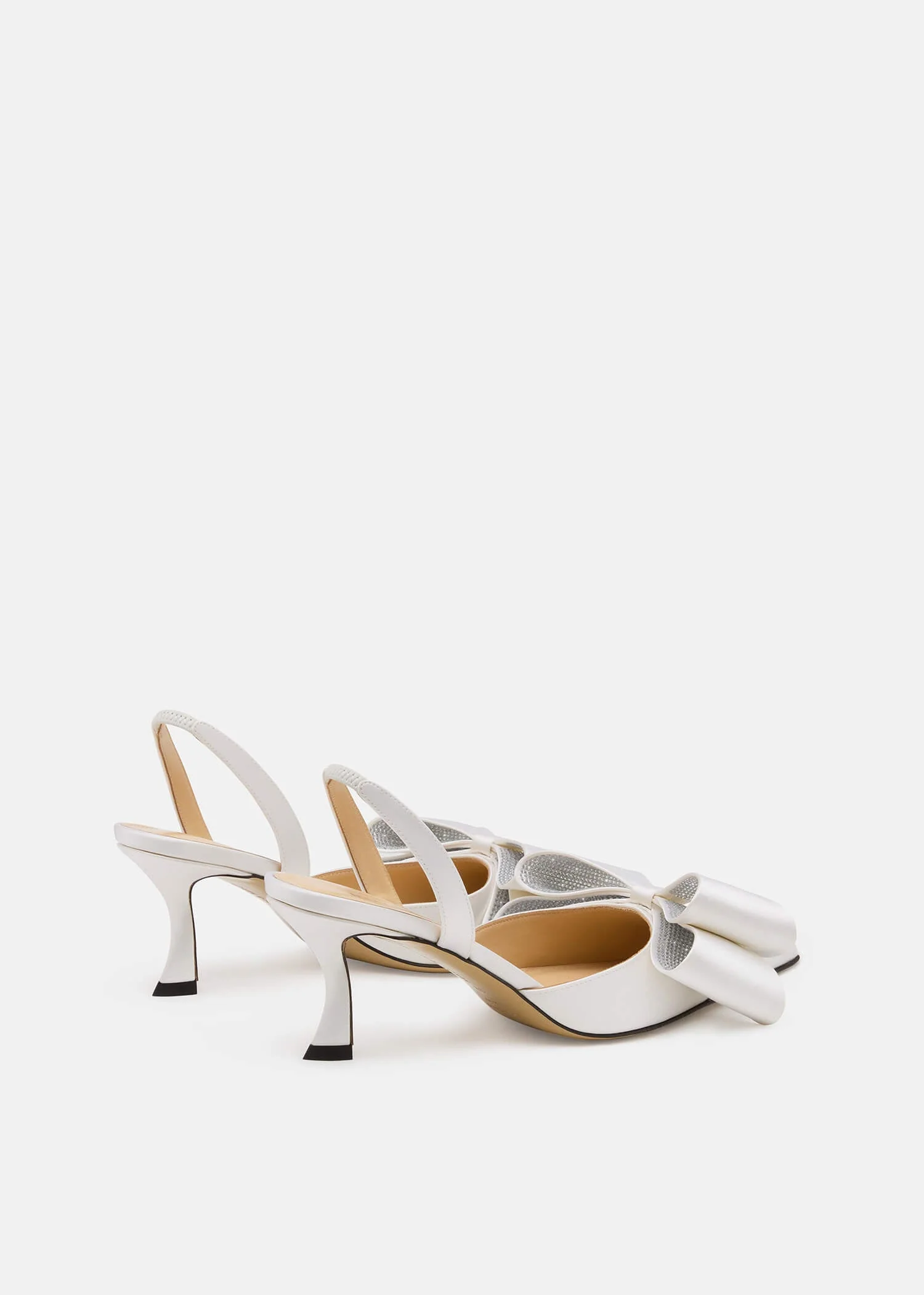 Le Cadeau Satin Slingbacks - Image 4