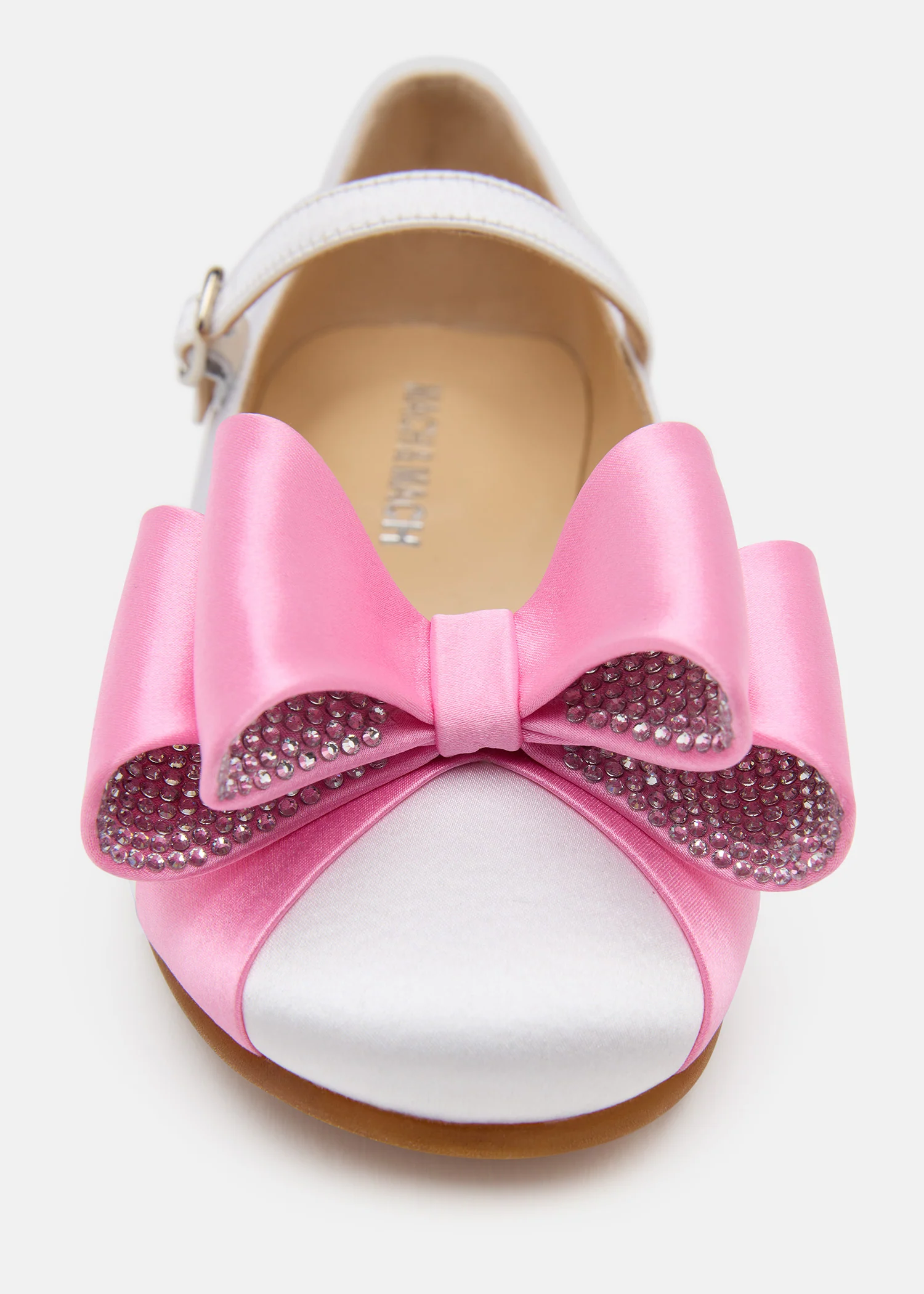 Le Cadeau White and Pink Satin Mini Ballerina - Image 5