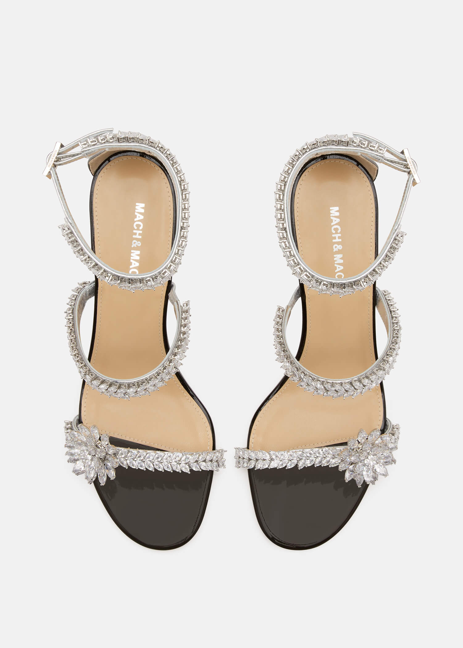 Lotus Flower Patent Sandals - Image 3